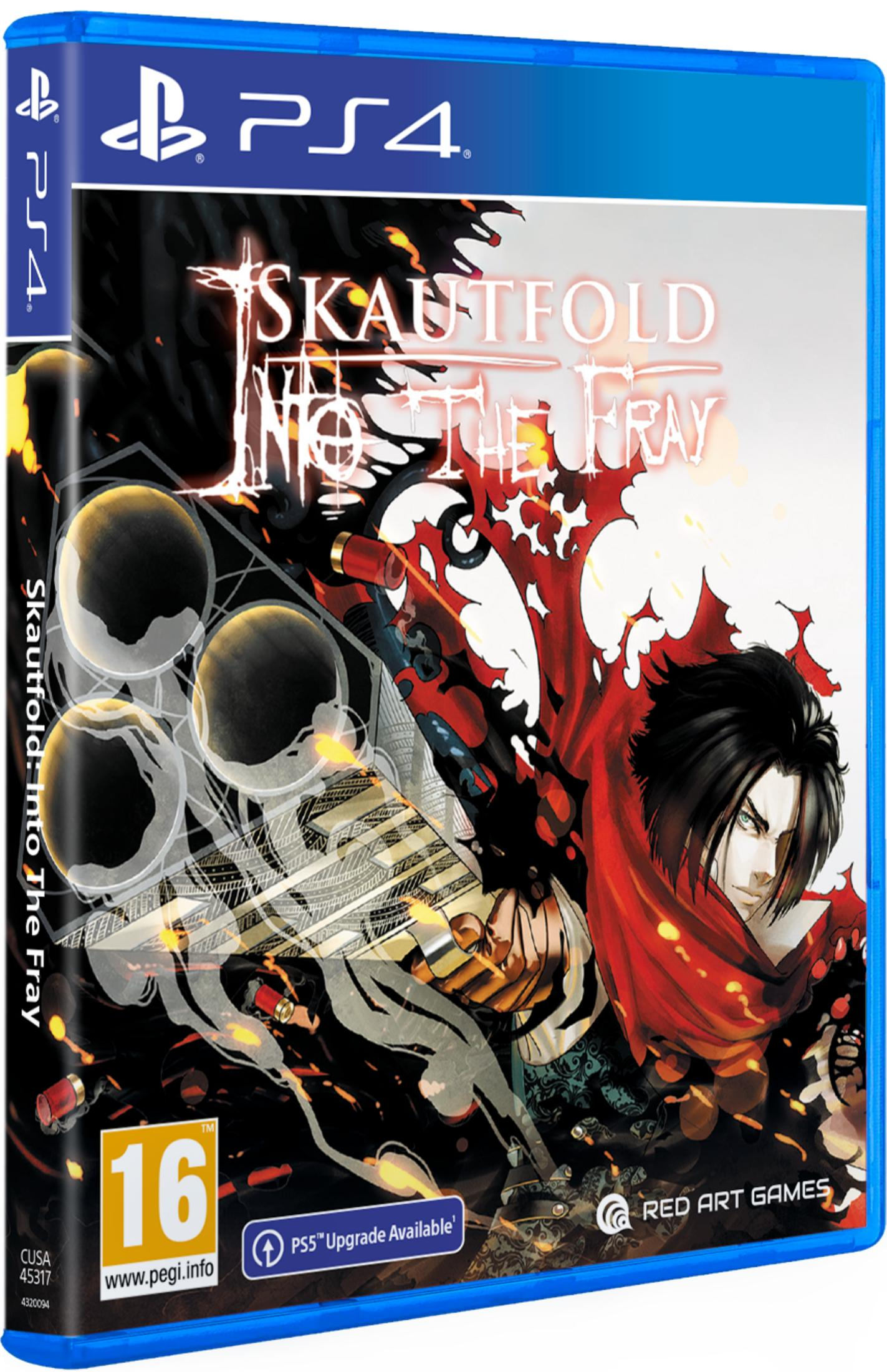 Copertina gioco PS4 con personaggi anime e titolo Skautfold: Into The Fray.