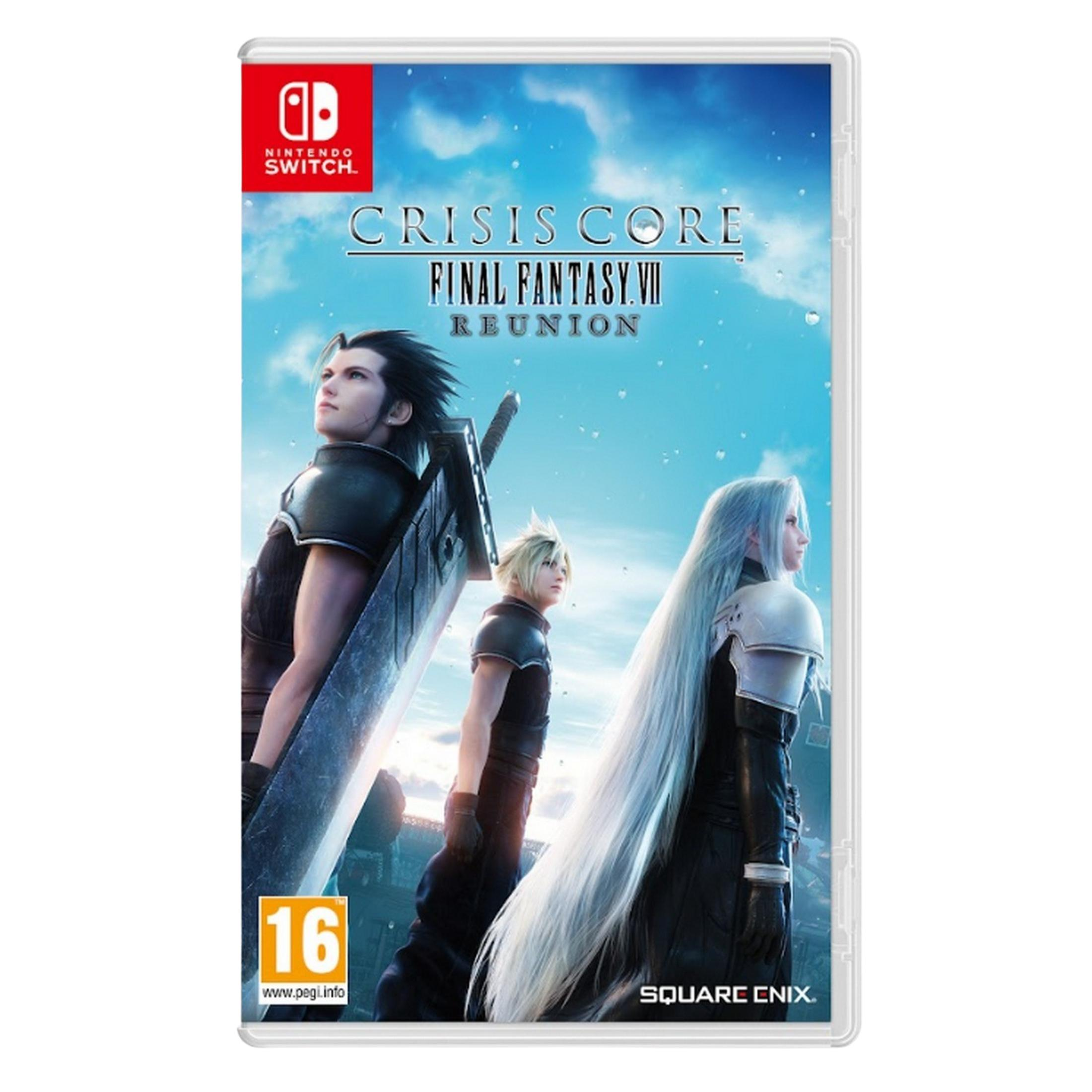 Custodia Nintendo Switch per Crisis Core: Final Fantasy VII Reunion con Cloud, Zack e Sephiroth.