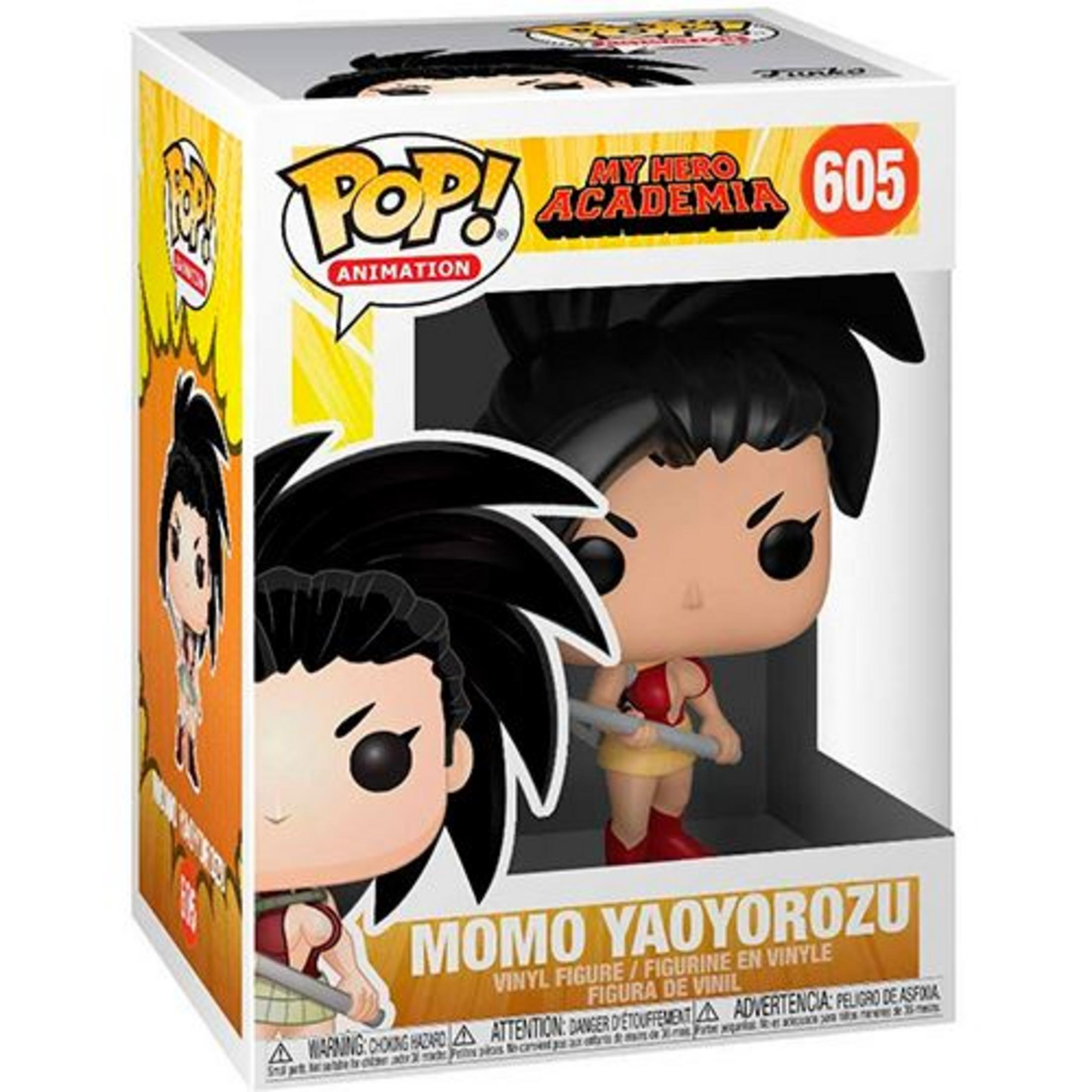 Action figure Funko Pop! di Momo Yaoyorozu da My Hero Academia, n. 605.