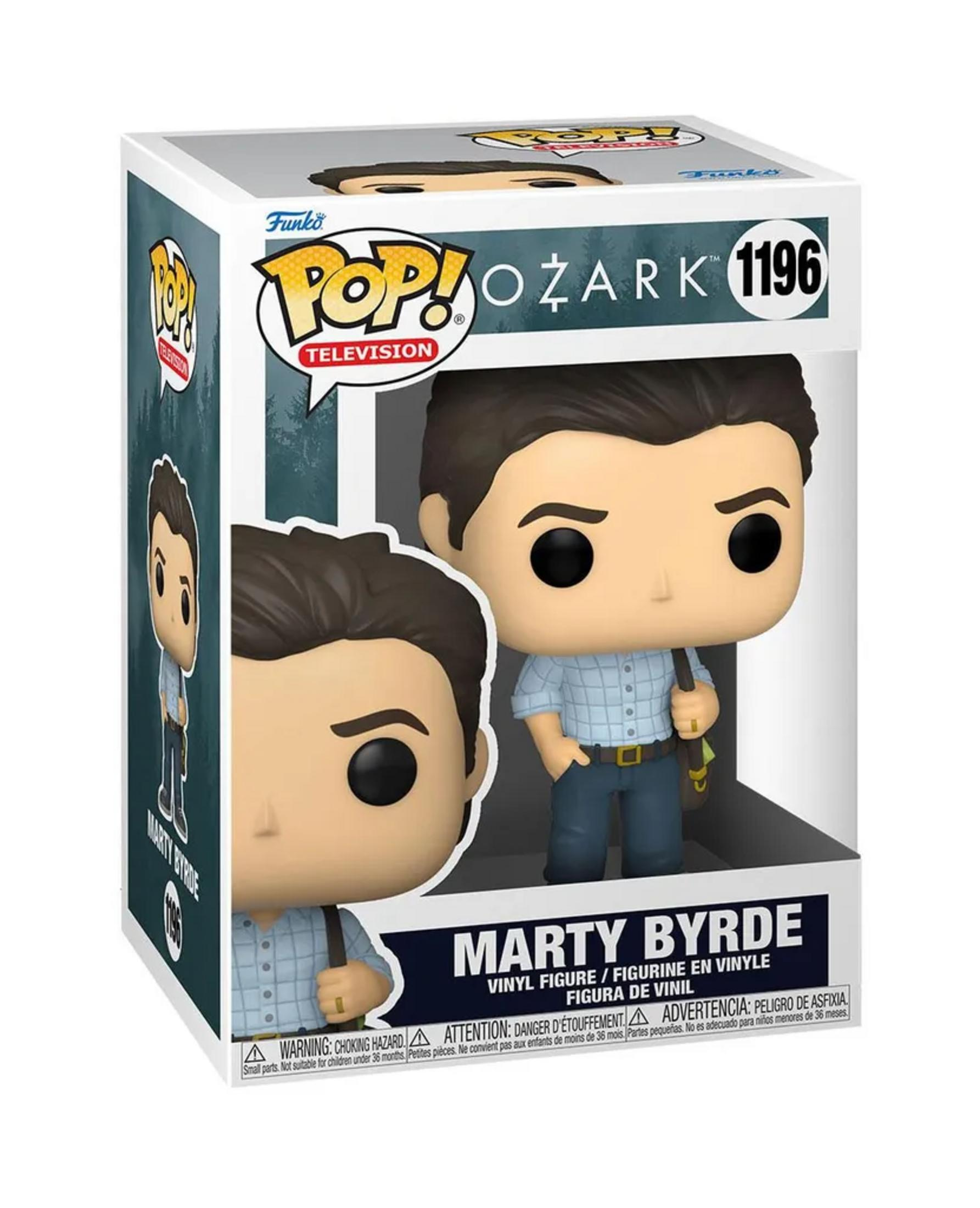 Action figure Funko Pop! in vinile di Marty Byrde da Ozark, n. 1196, in scatola.