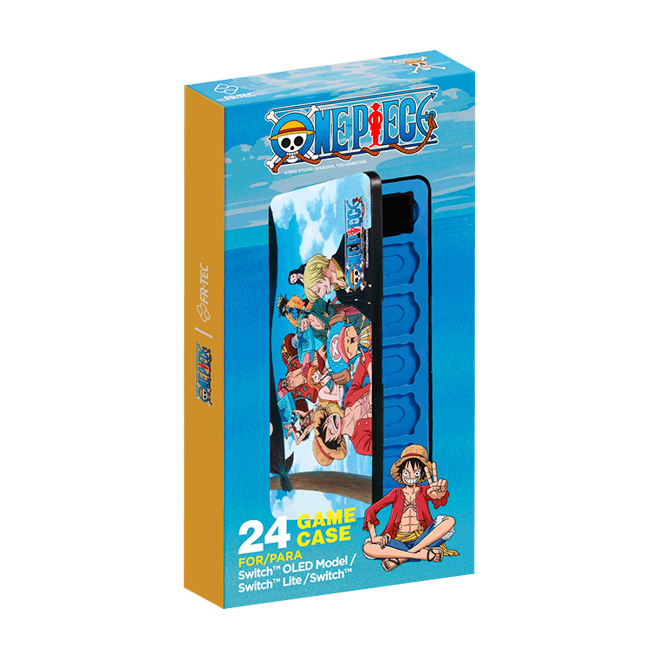 Caja para un estuche de juego Nintendo Switch con personajes de One Piece.