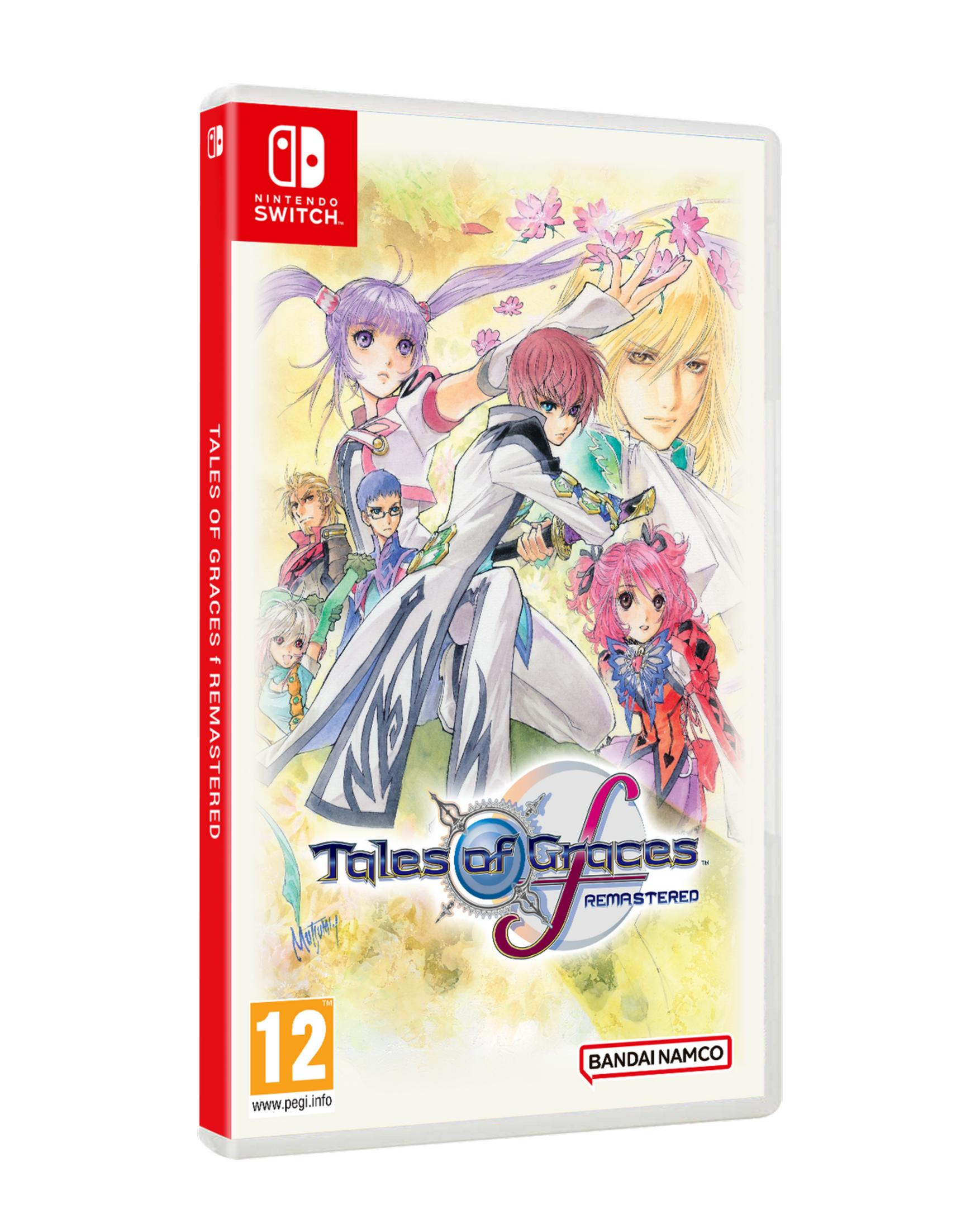 Juego de Nintendo Switch 'Tales of Graces f Remastered' con personajes de anime.