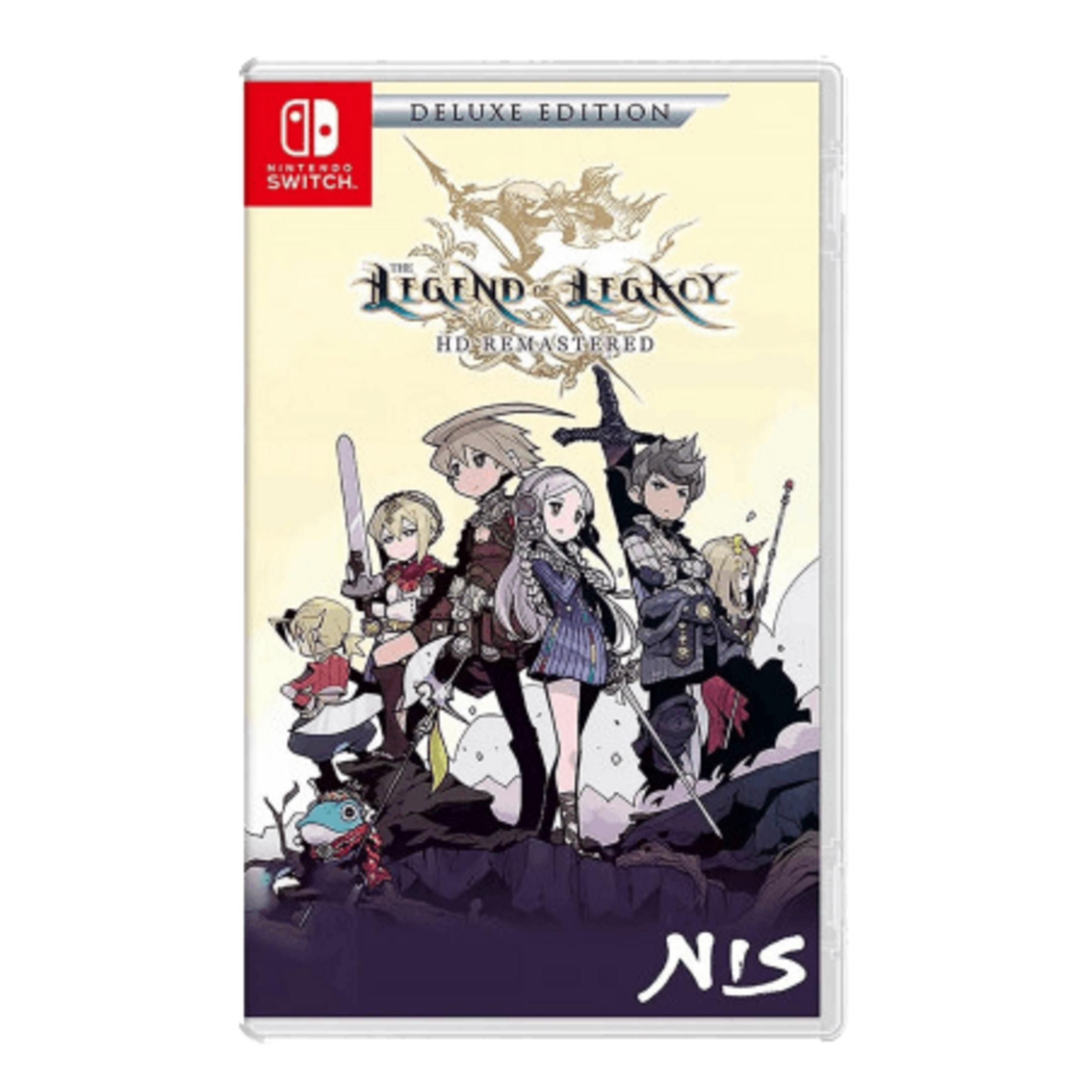 Custodia gioco Nintendo Switch per The Legend of Legacy HD Remastered Deluxe Edition.