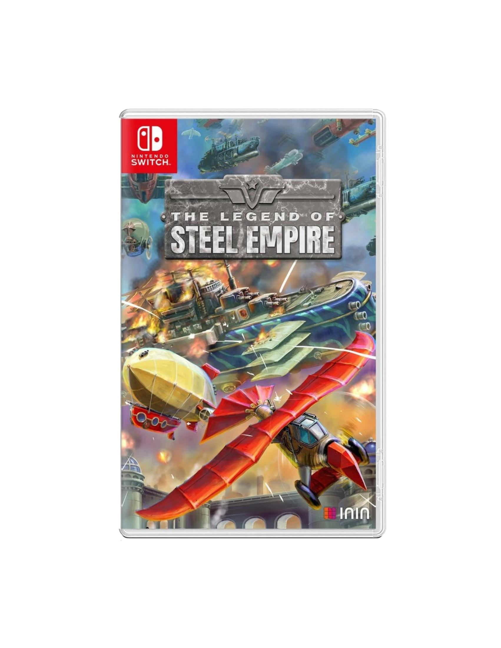 Copertina gioco Nintendo Switch: dirigibili e aerei in battaglia su una città.
