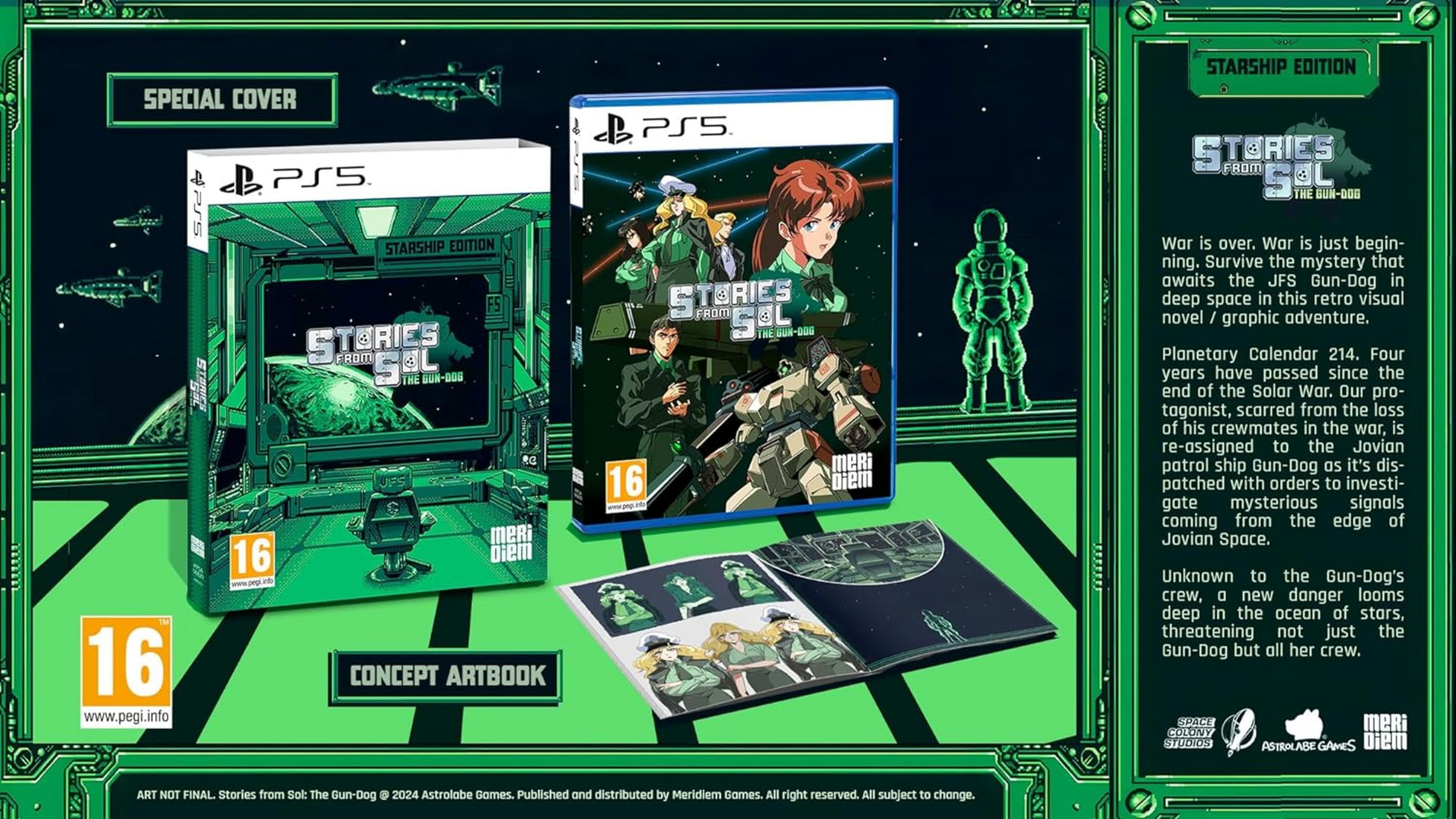 PS5 Spiel "Stories from Sol: The Gun-Dog" Starship Edition mit Artbook.