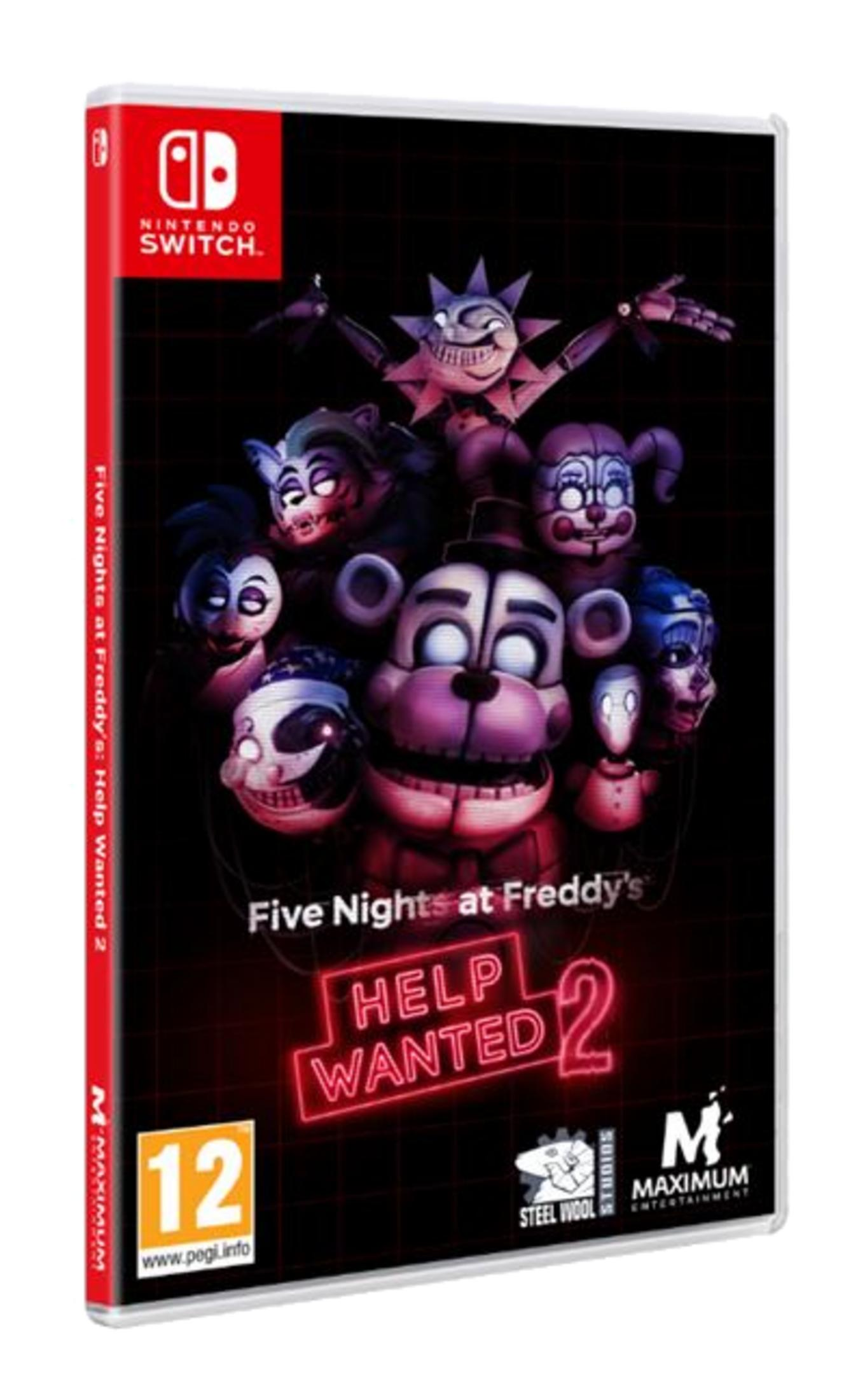Portada de Nintendo Switch: Five Nights at Freddy's: Help Wanted 2 con personajes.