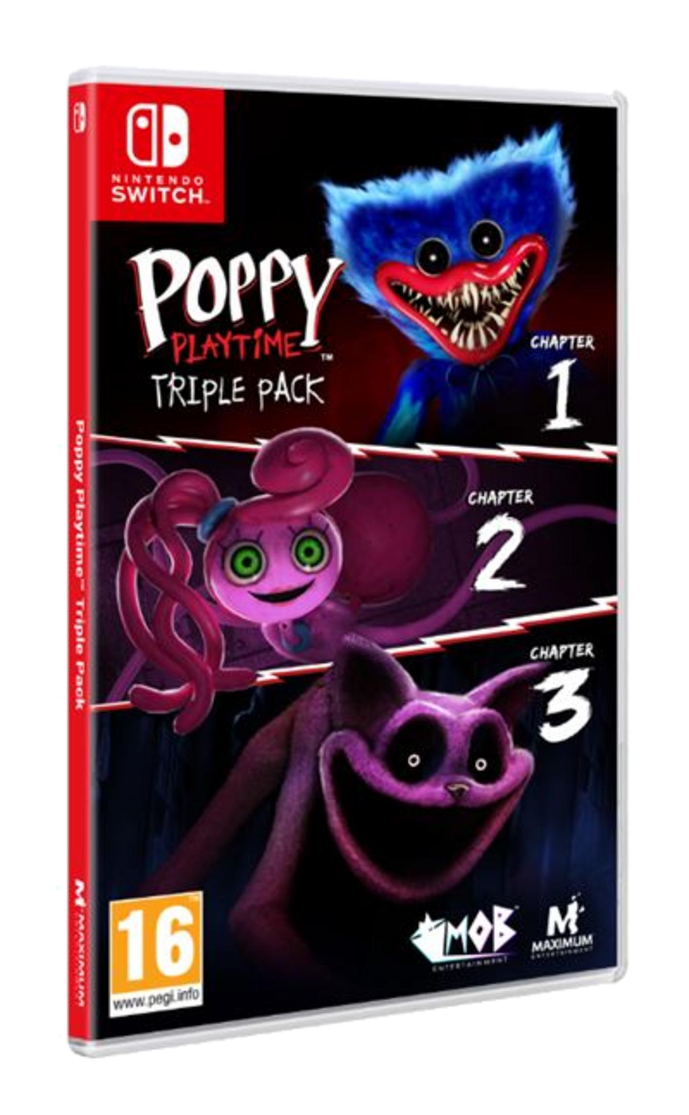 Custodia gioco Nintendo Switch: Poppy Playtime Triple Pack con mostri.