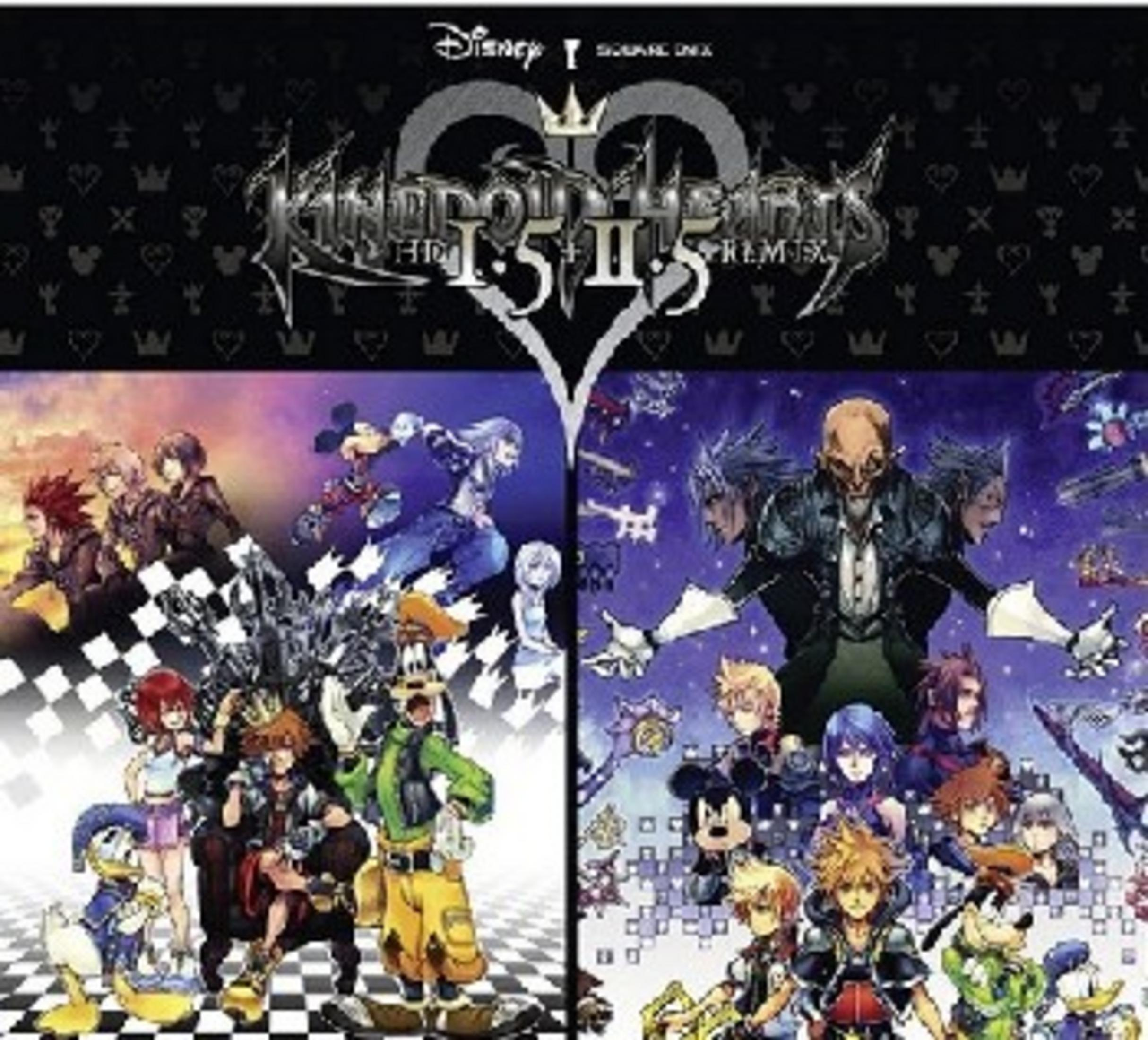 Copertina di Kingdom Hearts HD 1.5 + 2.5 ReMIX con i personaggi della serie.