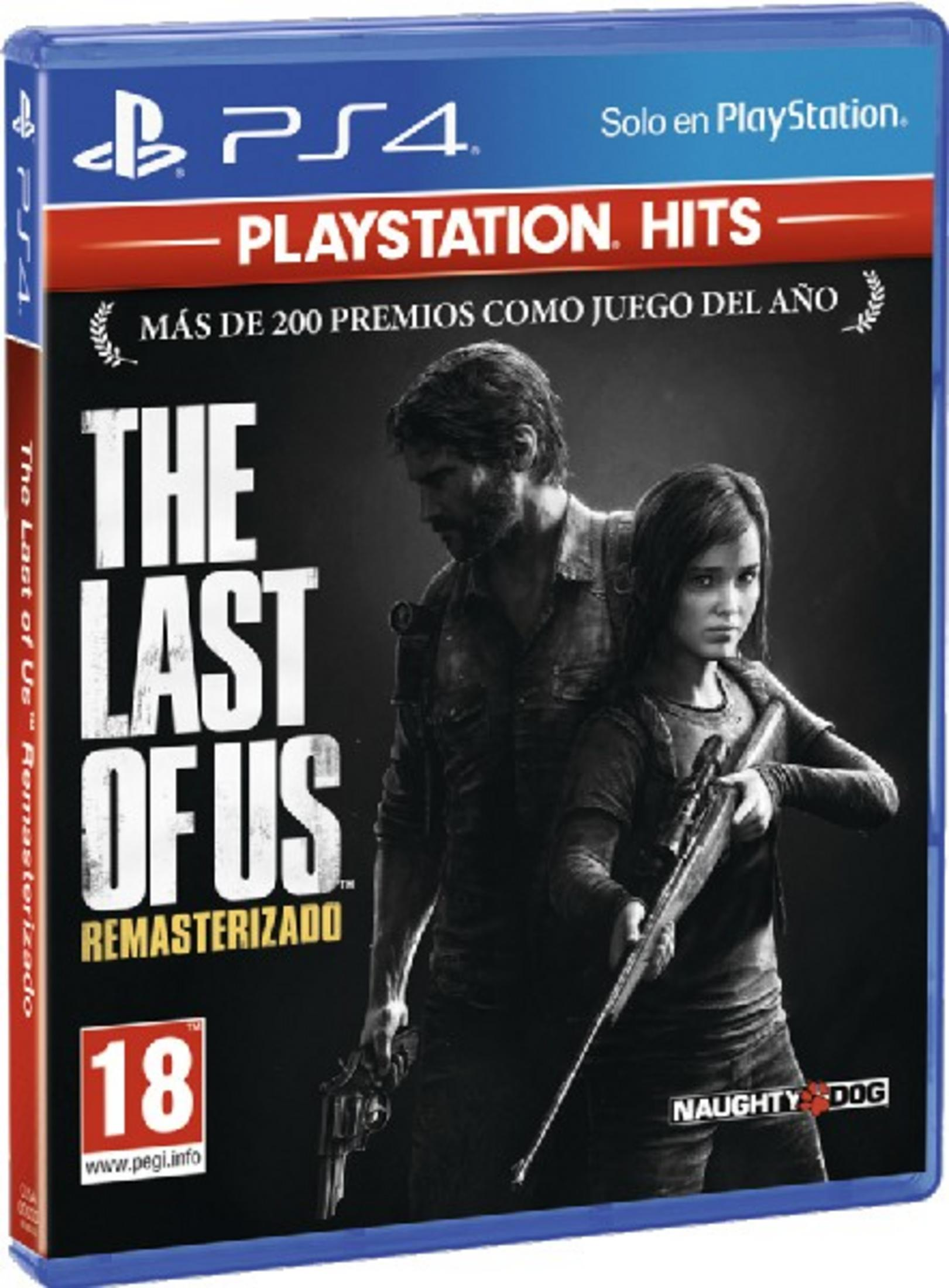 Custodia gioco PS4: The Last of Us Remastered con Joel & Ellie. Età 18.