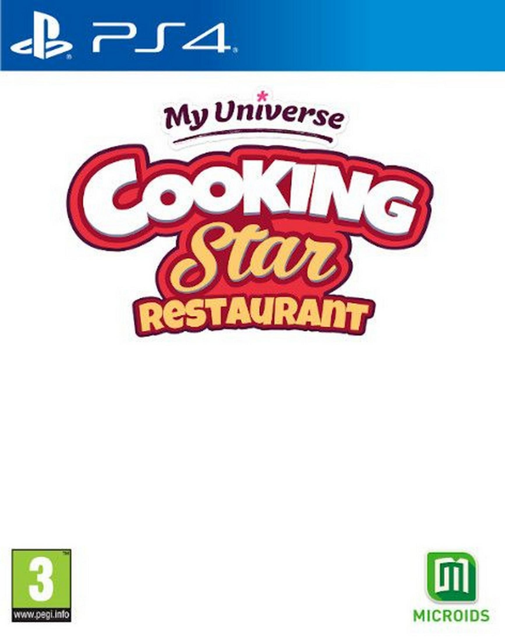 Copertina gioco PS4 My Universe Cooking Star Restaurant con classificazione PEGI 3.