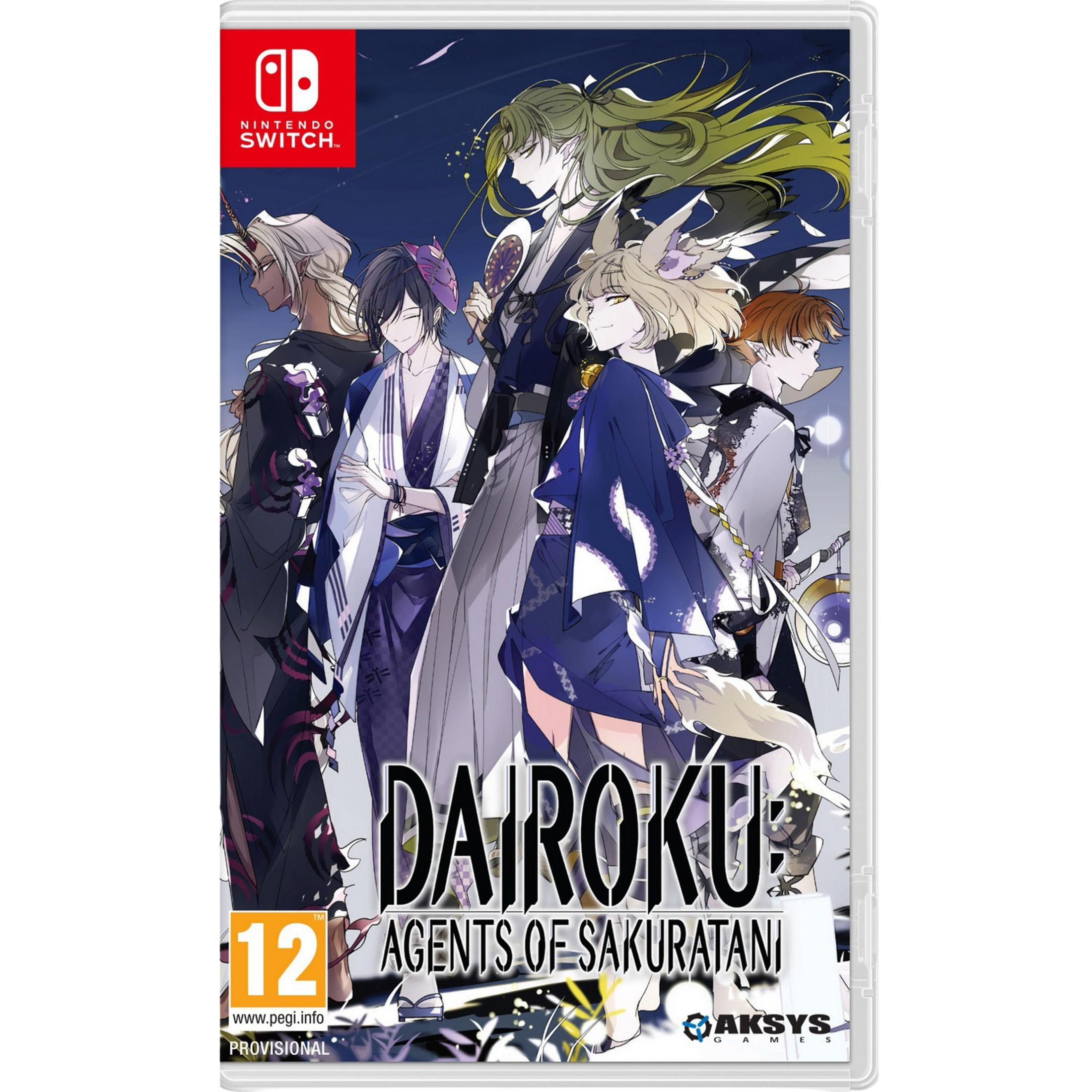 Copertina gioco Nintendo Switch con personaggi anime in abiti tradizionali.
