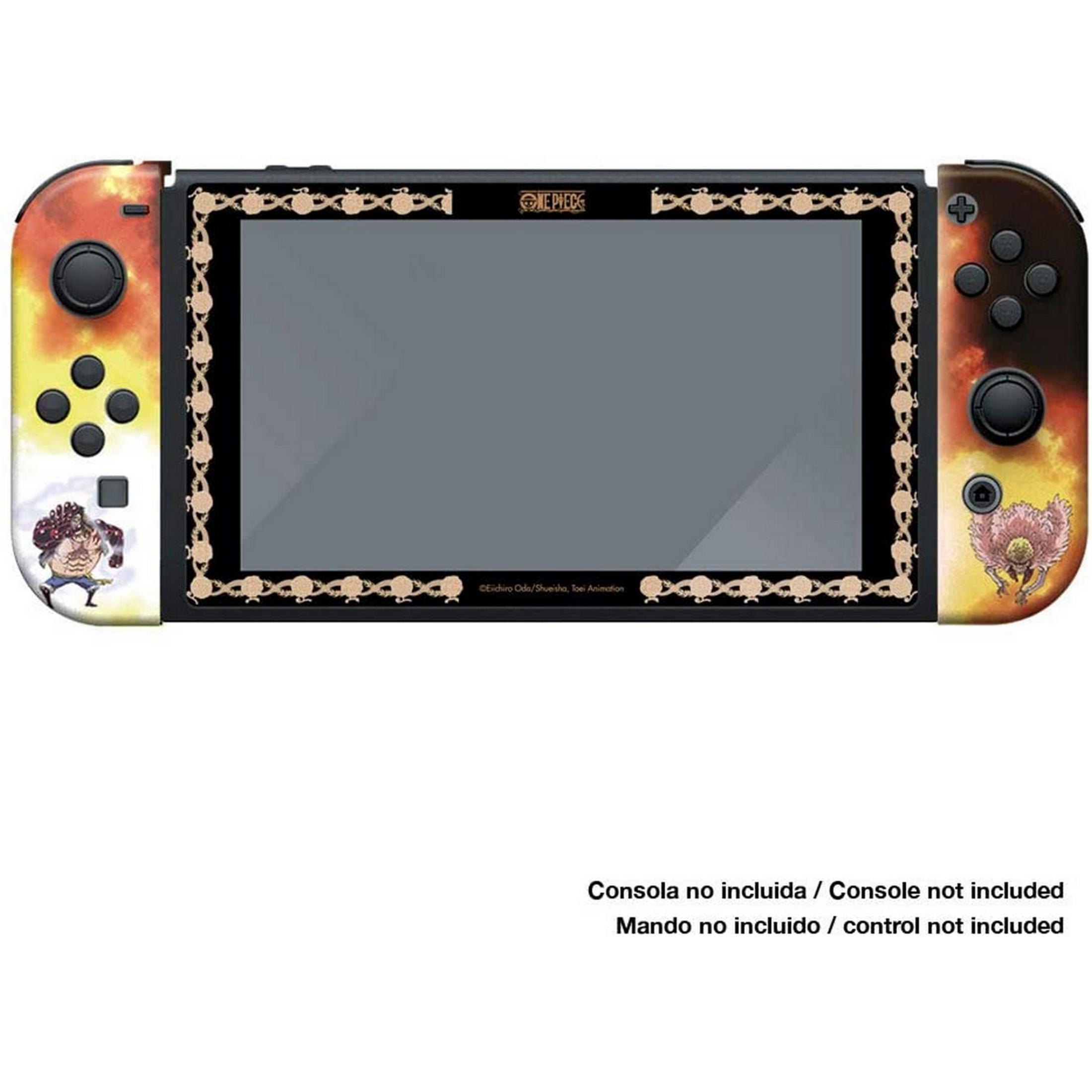 Nintendo Switch con diseño One Piece, mandos separados.