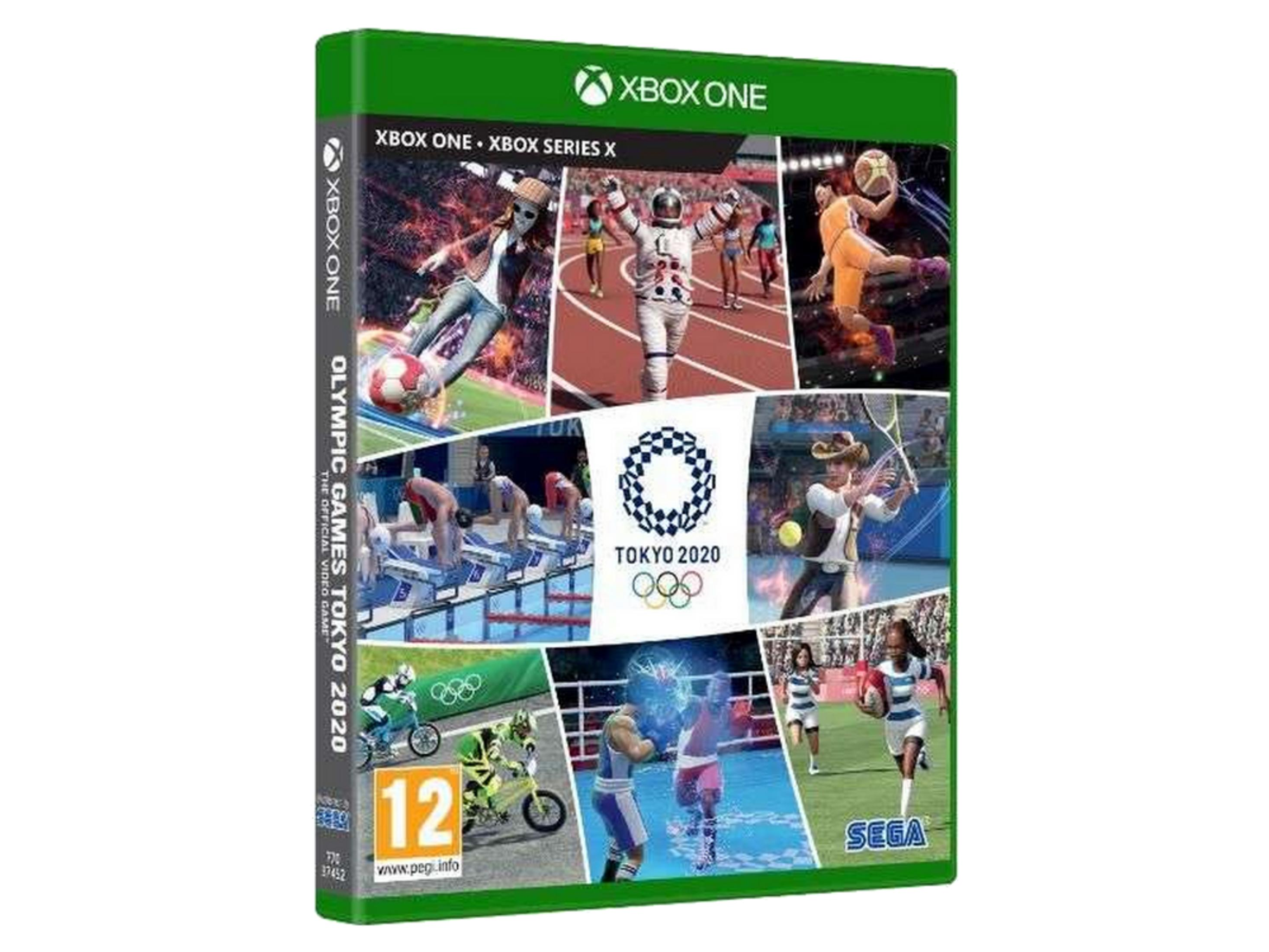 Custodia Xbox One con giochi: corsa, nuoto, tennis, ciclismo, boxe, rugby.