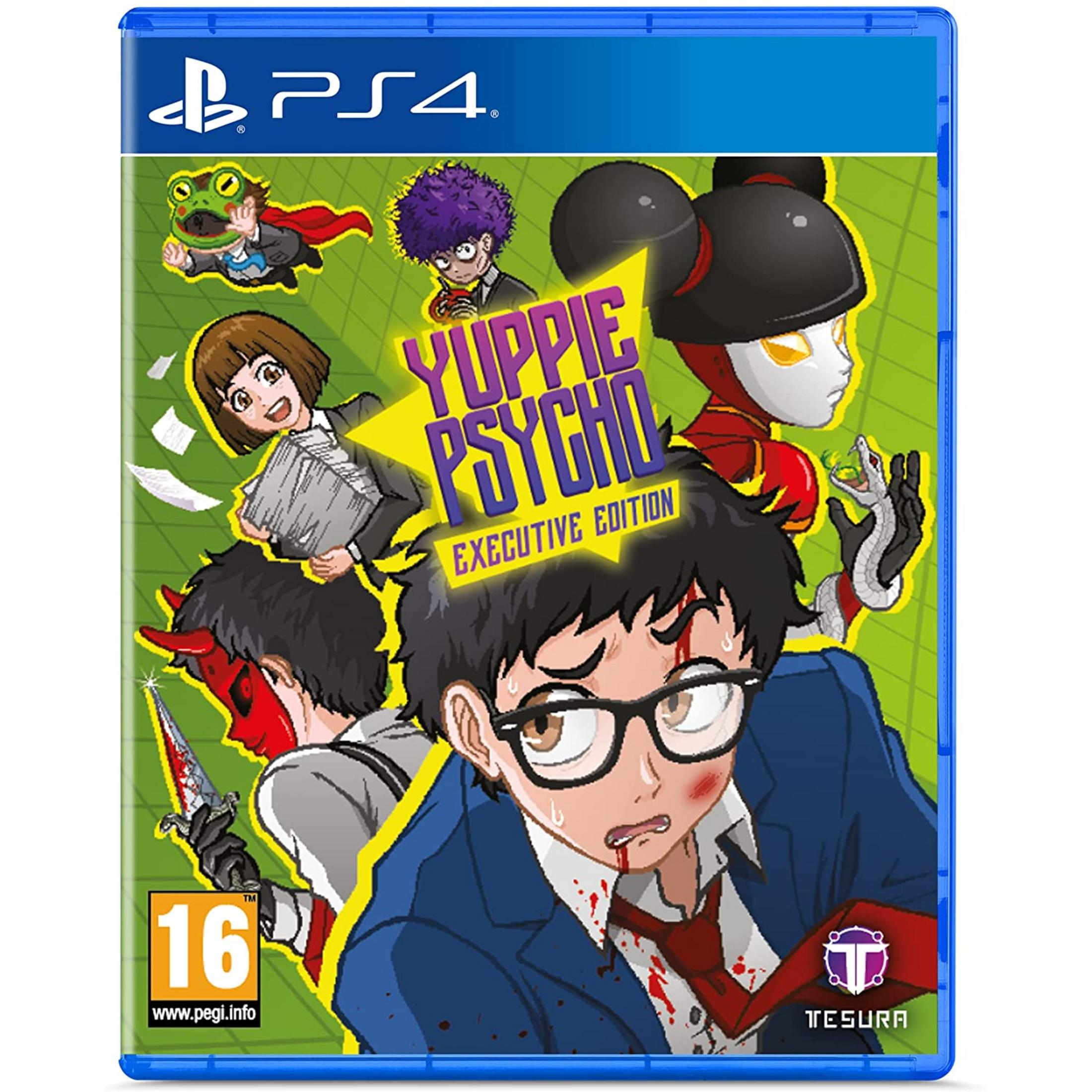 Copertina PS4: Ragazzi con occhiali, camicia rossa, serpente, eroe rana, demone.