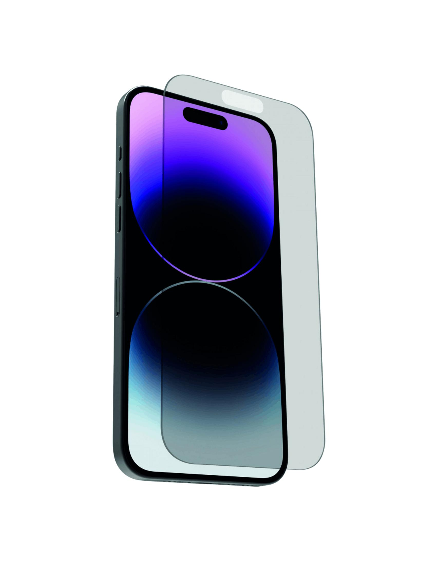 Un teléfono inteligente con un protector de pantalla sobre la pantalla.