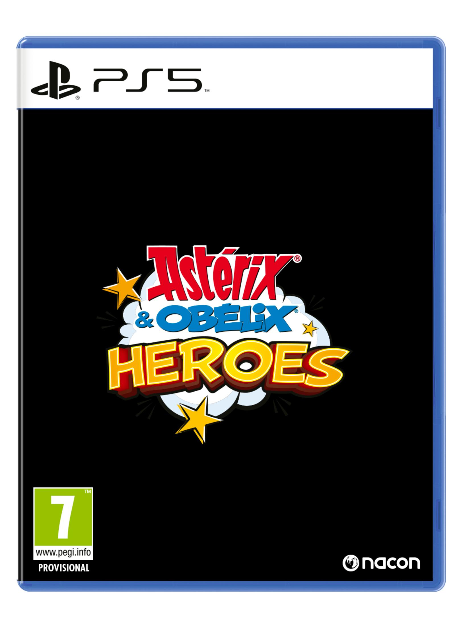 Box del gioco PS5: Astérix & Obélix: Heroes. PEGI 7.