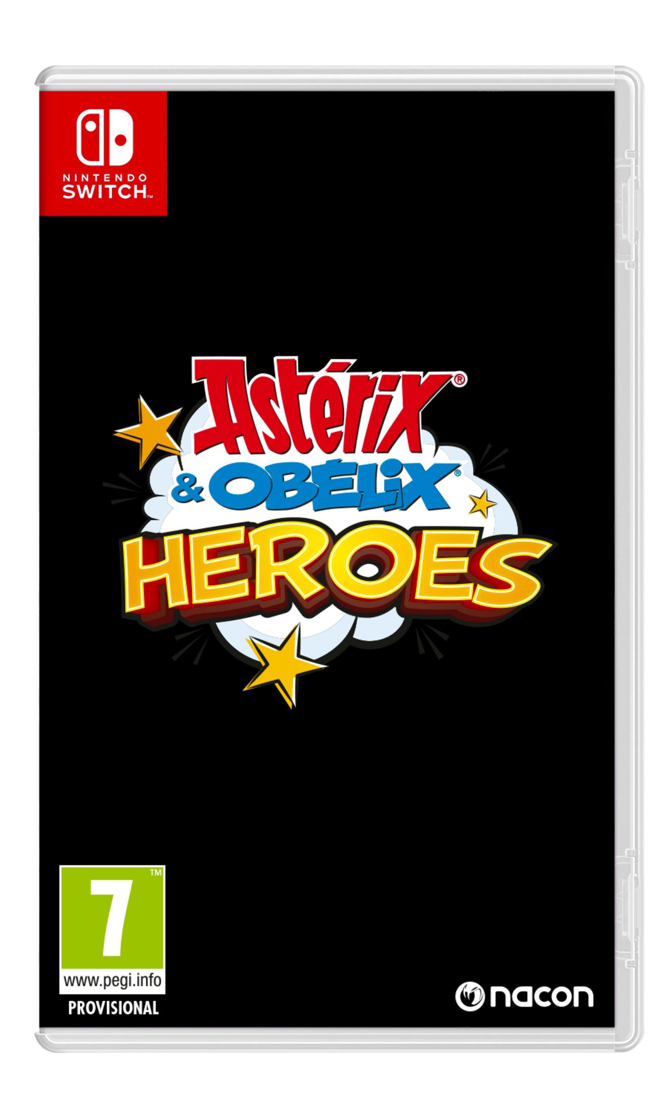 Portada de juego de Nintendo Switch: Asterix & Obelix: Heroes. PEGI 7.