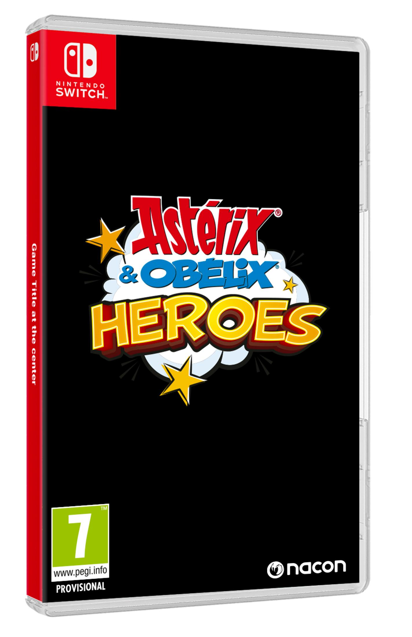 Caja del juego Nintendo Switch: Asterix & Obelix Heroes. Edad 7.