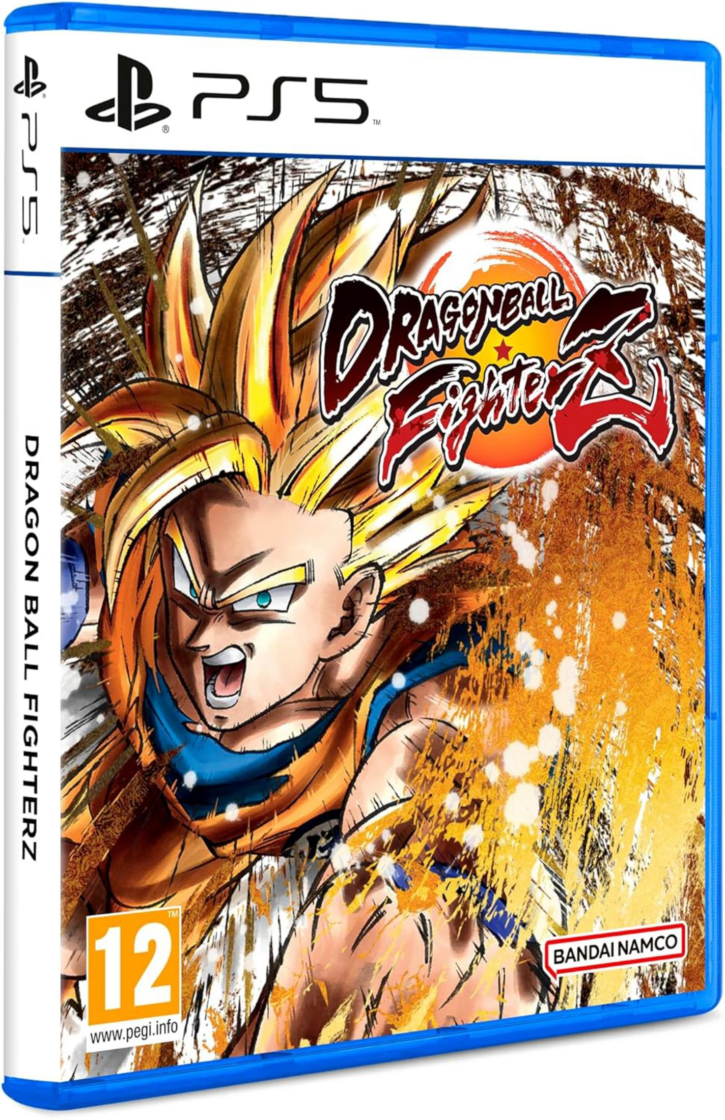 Caja de juego de PlayStation 5 para Dragon Ball FighterZ con Goku. Clasificado 12.