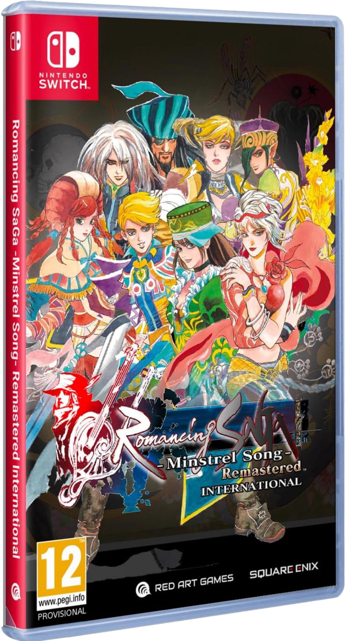 Copertina del gioco con personaggi anime, logo Nintendo Switch e classificazione 12.