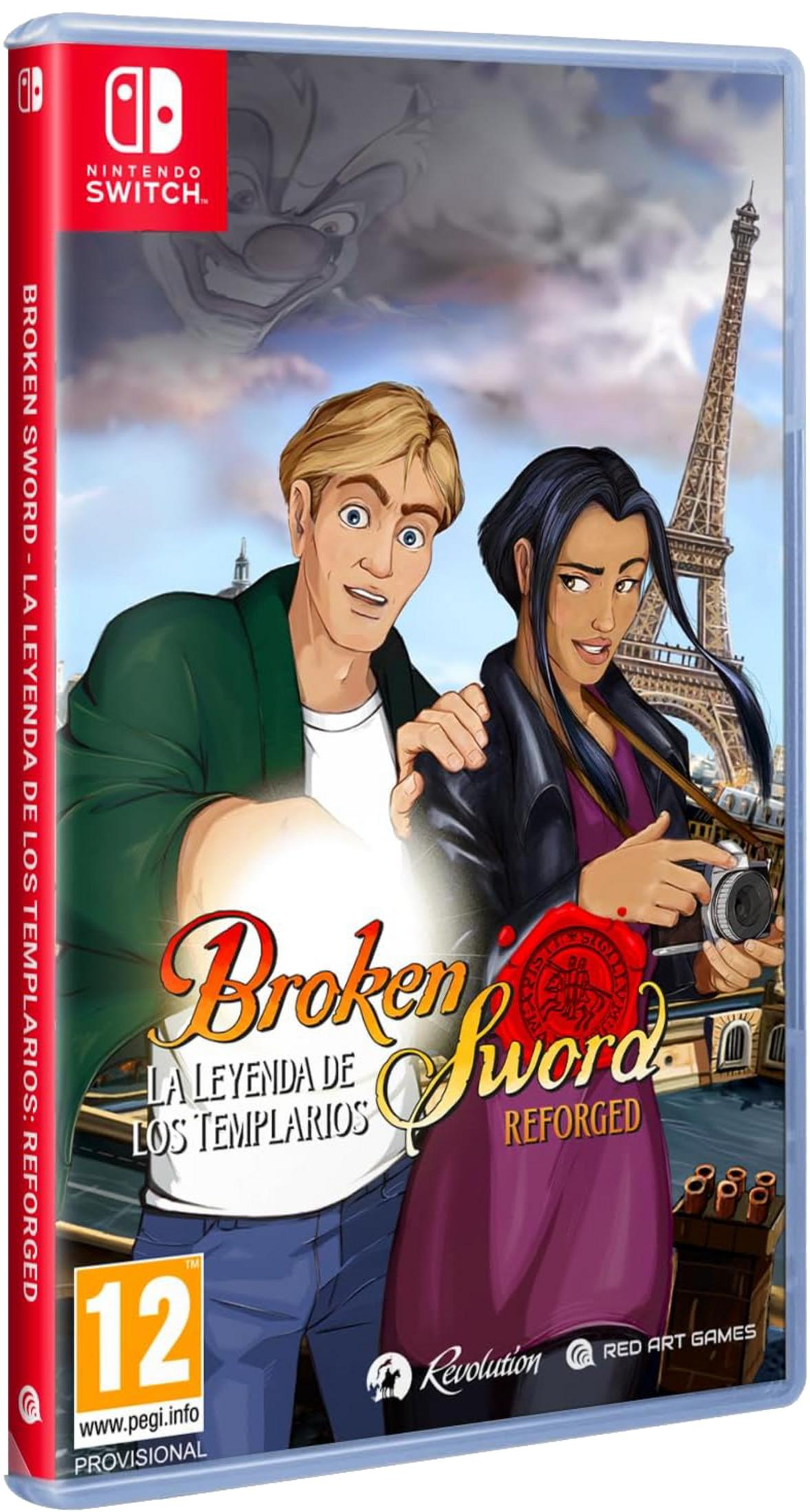 Copertina gioco Nintendo Switch con due personaggi e la Torre Eiffel.