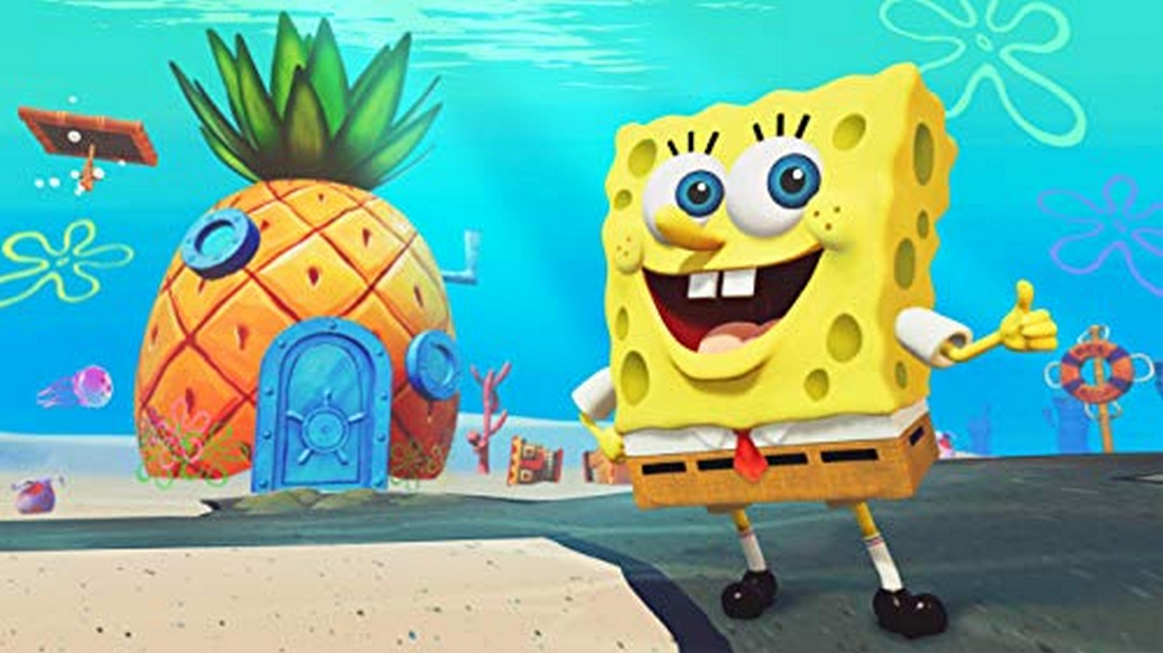 Spongebob e la sua casa ananas sotto il mare.
