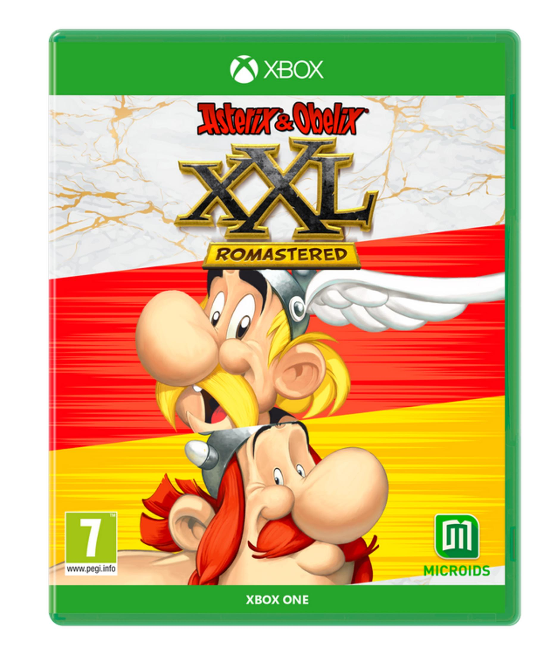 Copertina gioco Xbox One Asterix & Obelix XXL Romastered con Asterix e Obelix.