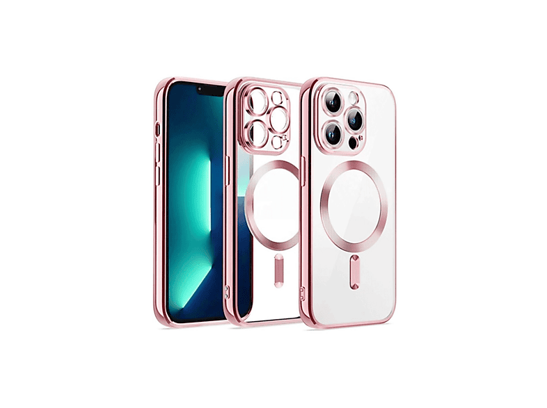 EVIMDEYOKYOK iPhone 12 Pro Uyumlu Kross Magneticsafe Kapak Telefon Kılıfı Pembe
