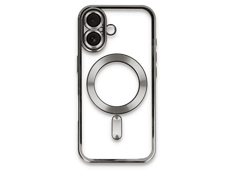 EVIMDEYOKYOK iPhone 16 Uyumlu Kross Magneticsafe Kapak Telefon Kılıfı Gri