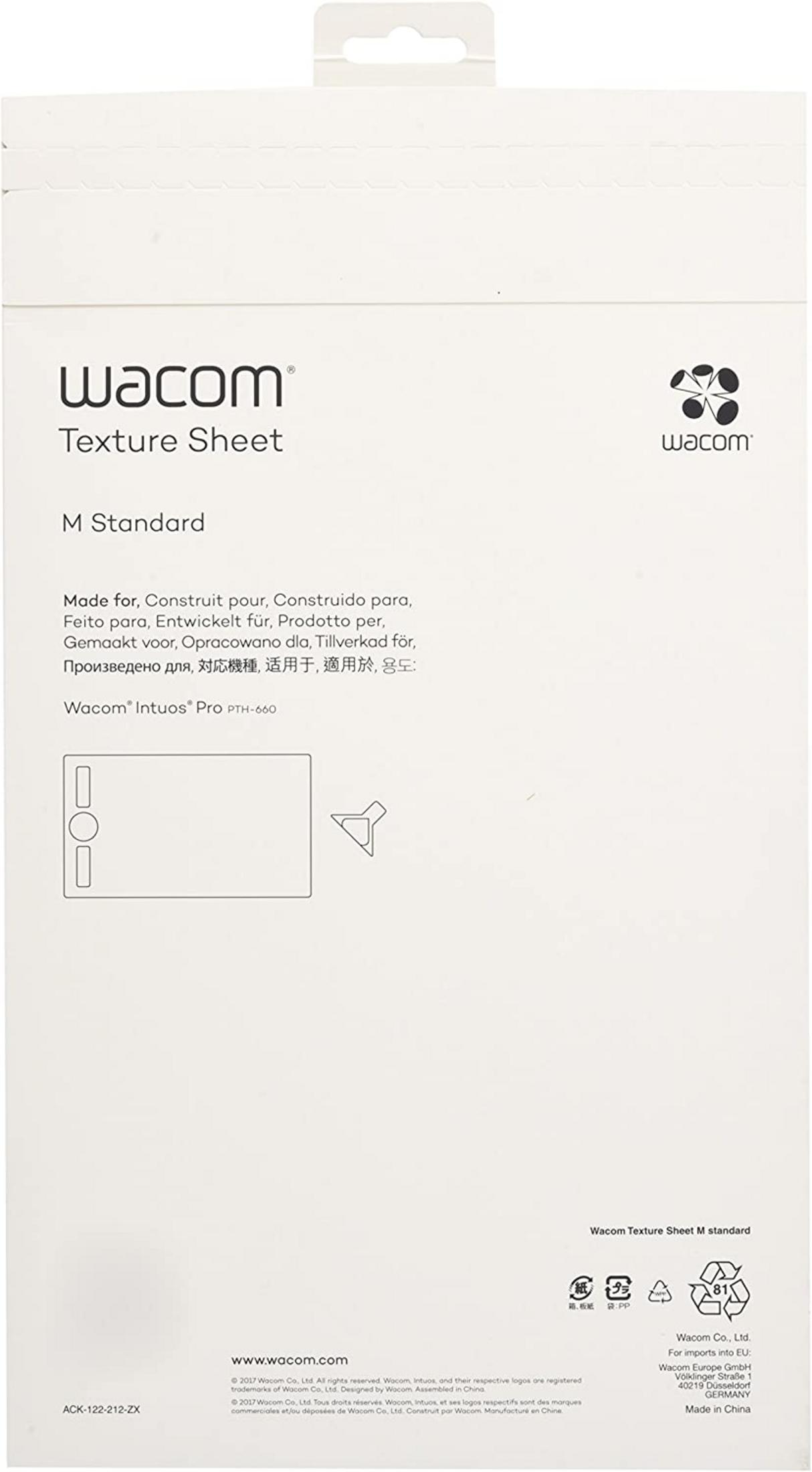 Confezione Wacom Texture Sheet M Standard con illustrazione del prodotto.