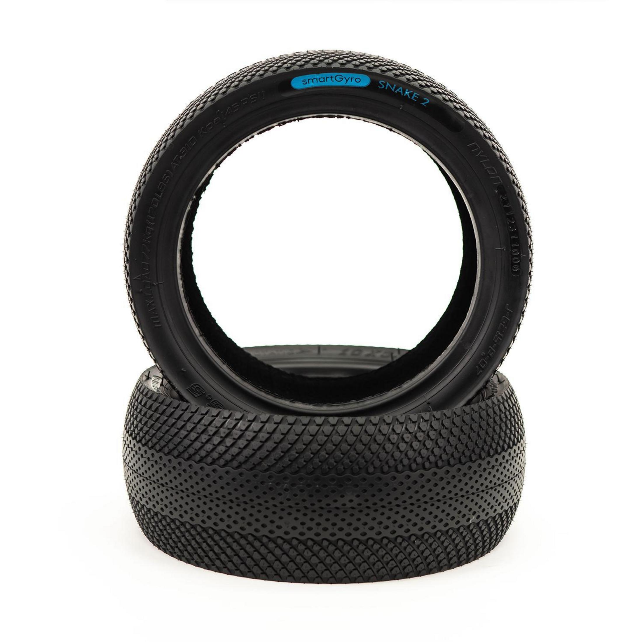 Dos neumáticos negros con texto "smartGyro SNAKE 2".