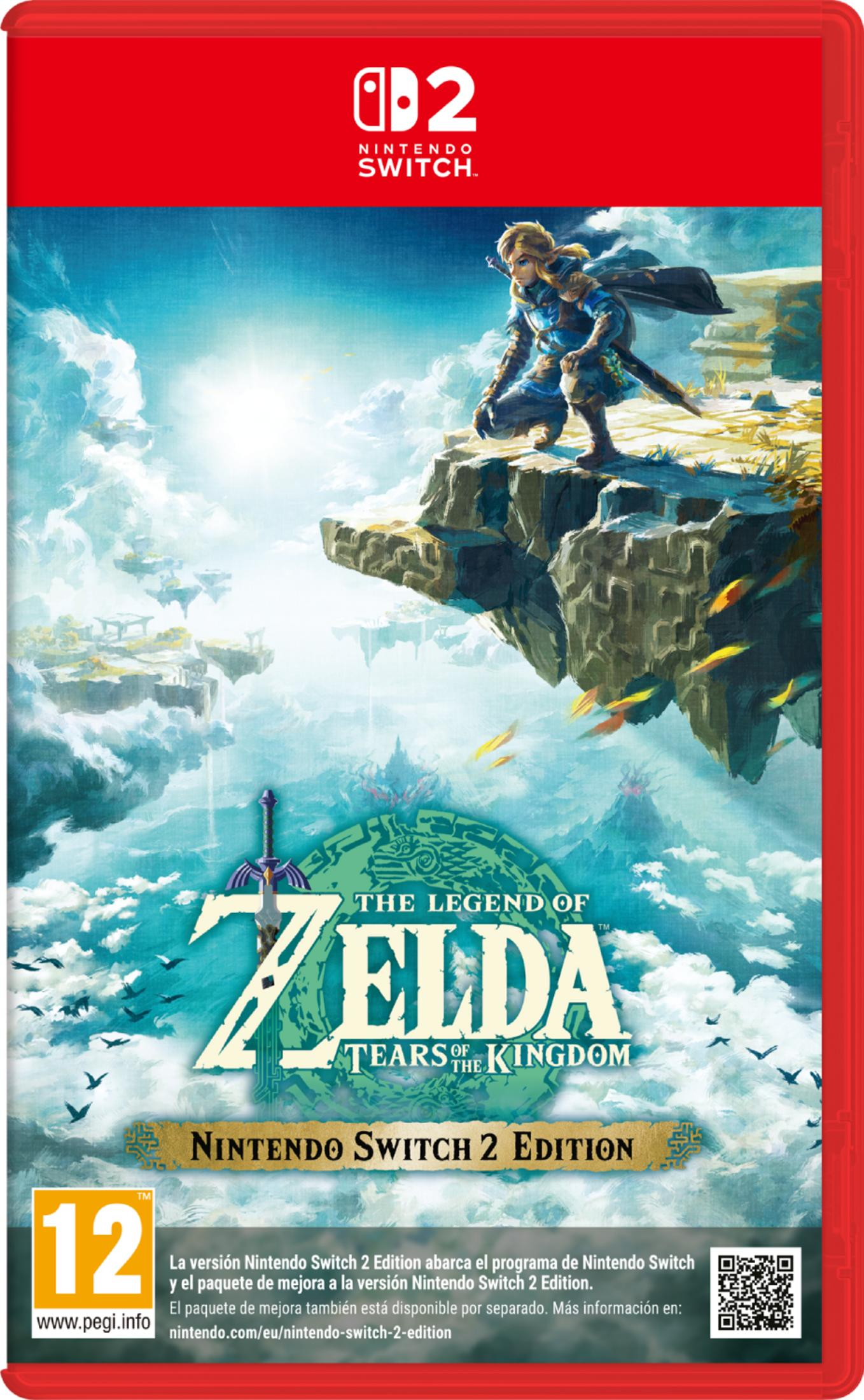 Link accovacciato su una roccia sopra isole fluttuanti. "The Legend of Zelda: Tears of the Kingdom".
