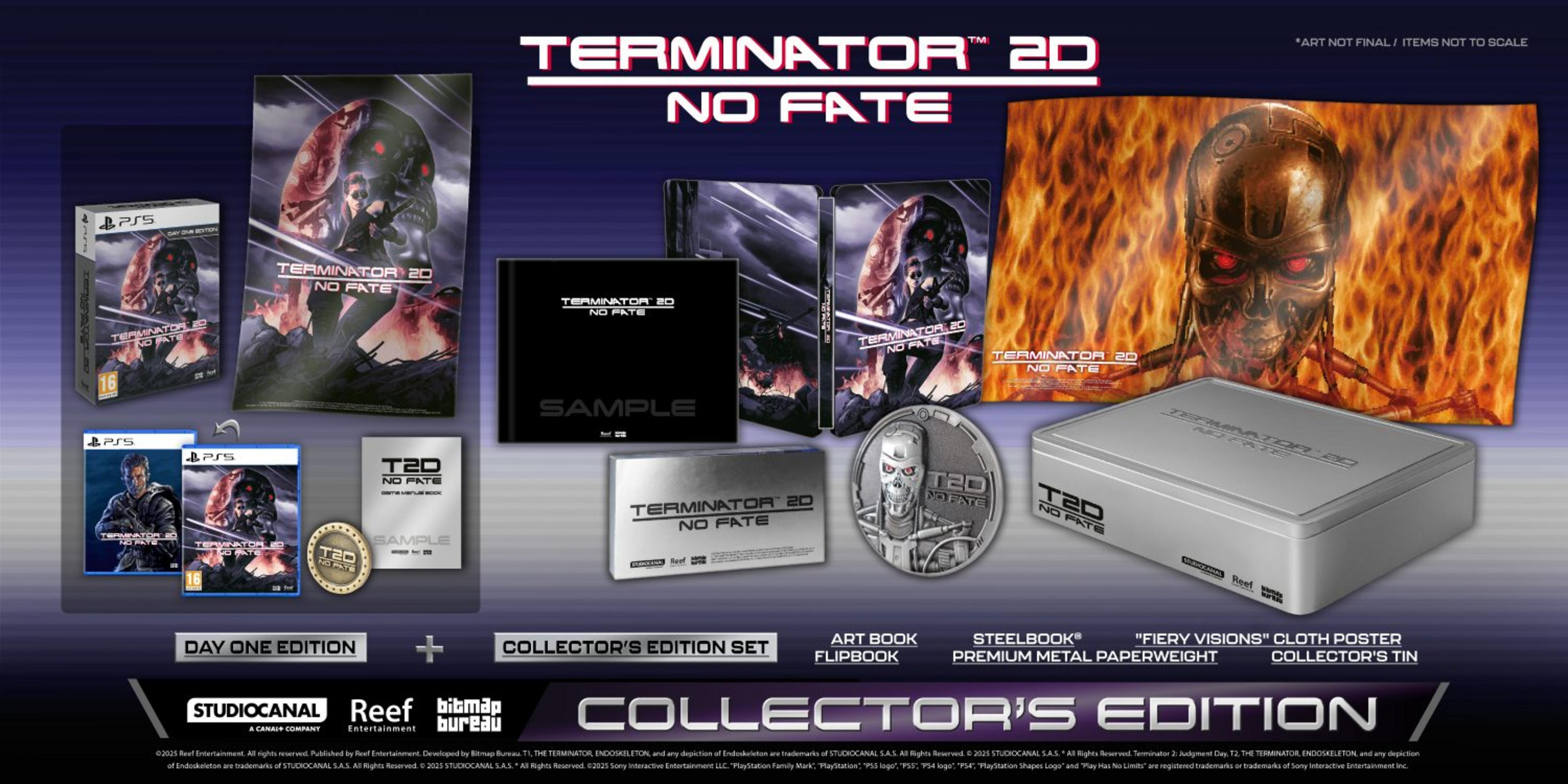 Edizione da Collezione Terminator 20: Destino con gioco, libro, steelbook e altro.