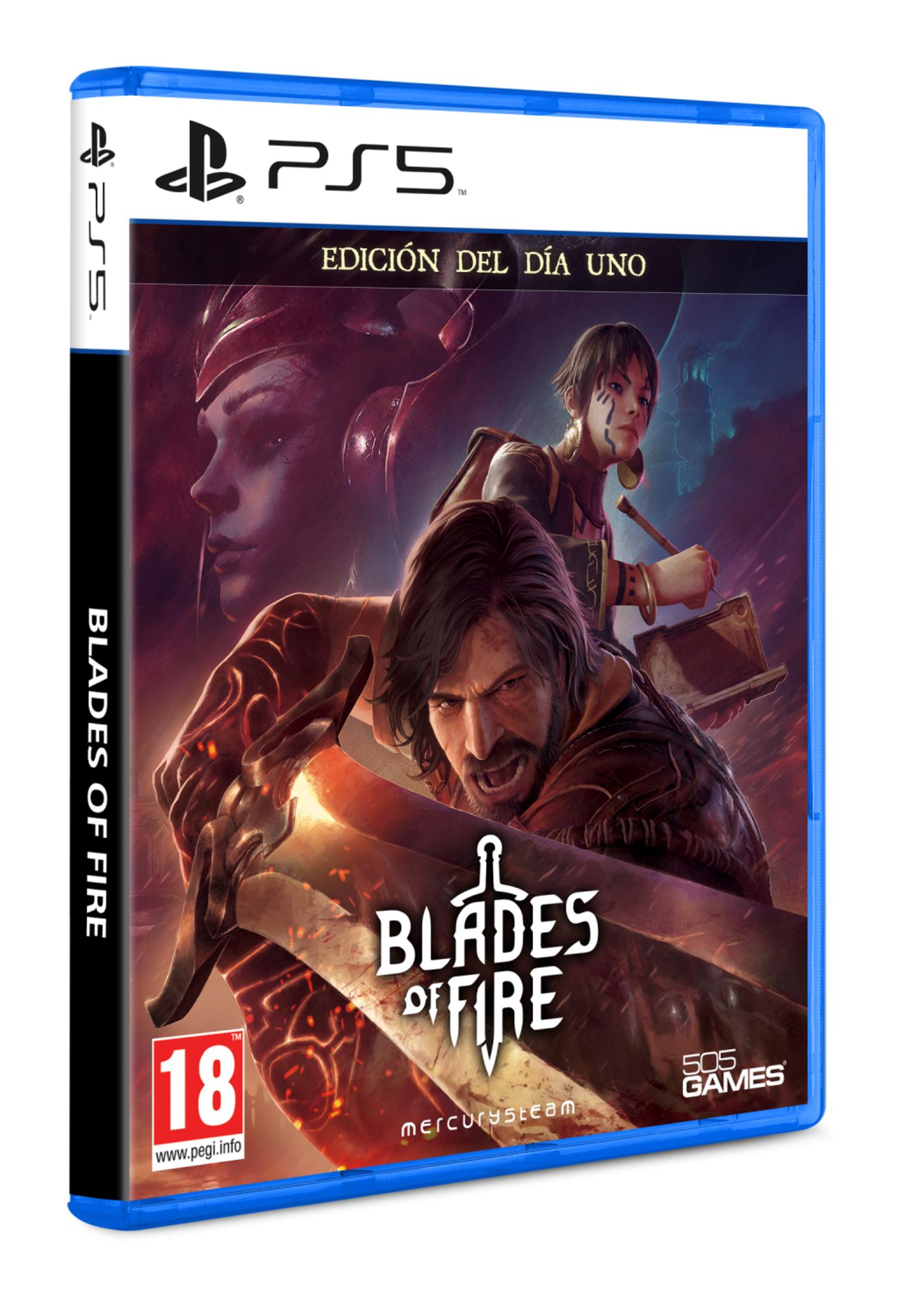 Custodia gioco PS5: Uomini con spade, arte fantasy, PEGI 18.