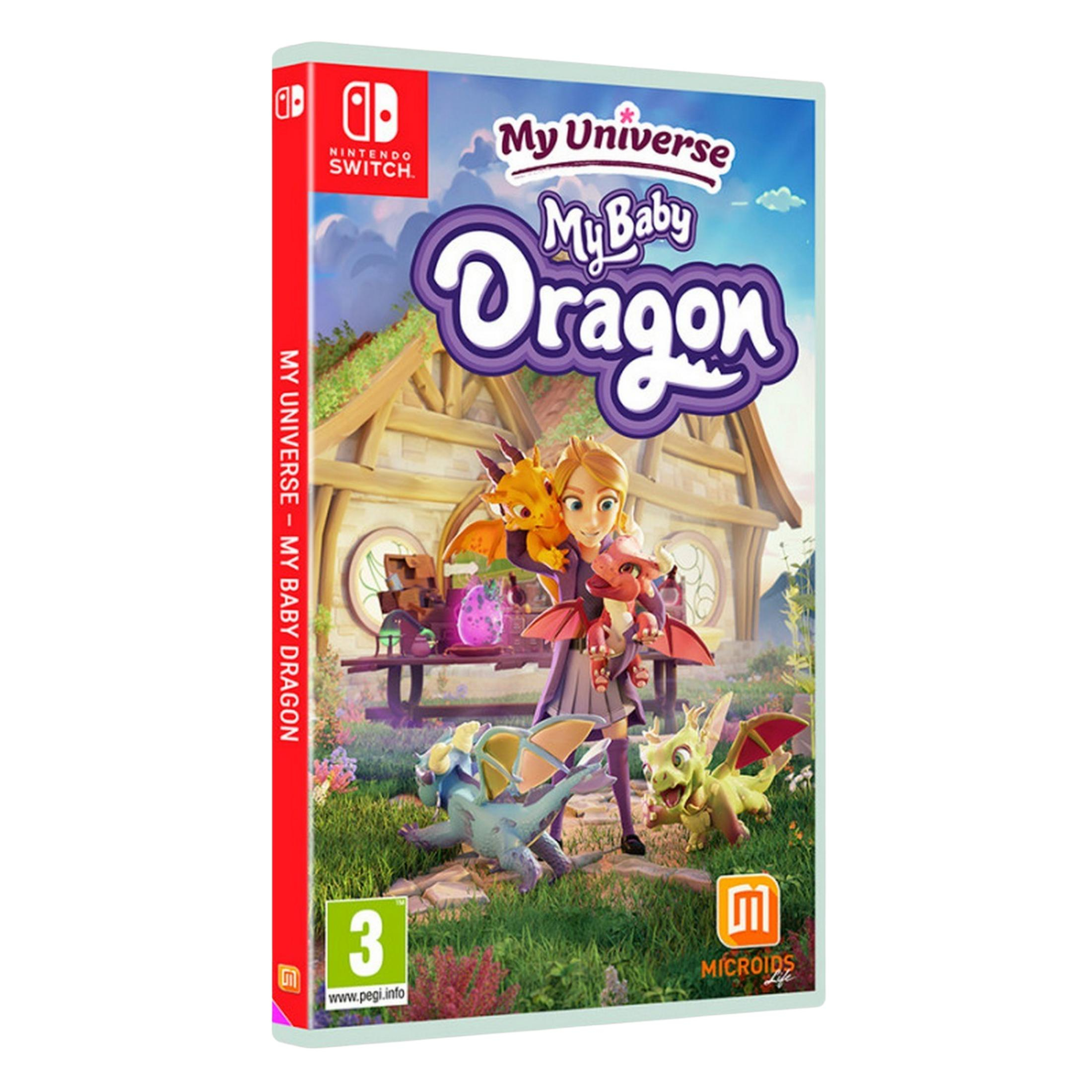 Custodia gioco Nintendo Switch: My Universe - My Baby Dragon. Con ragazza e draghi.