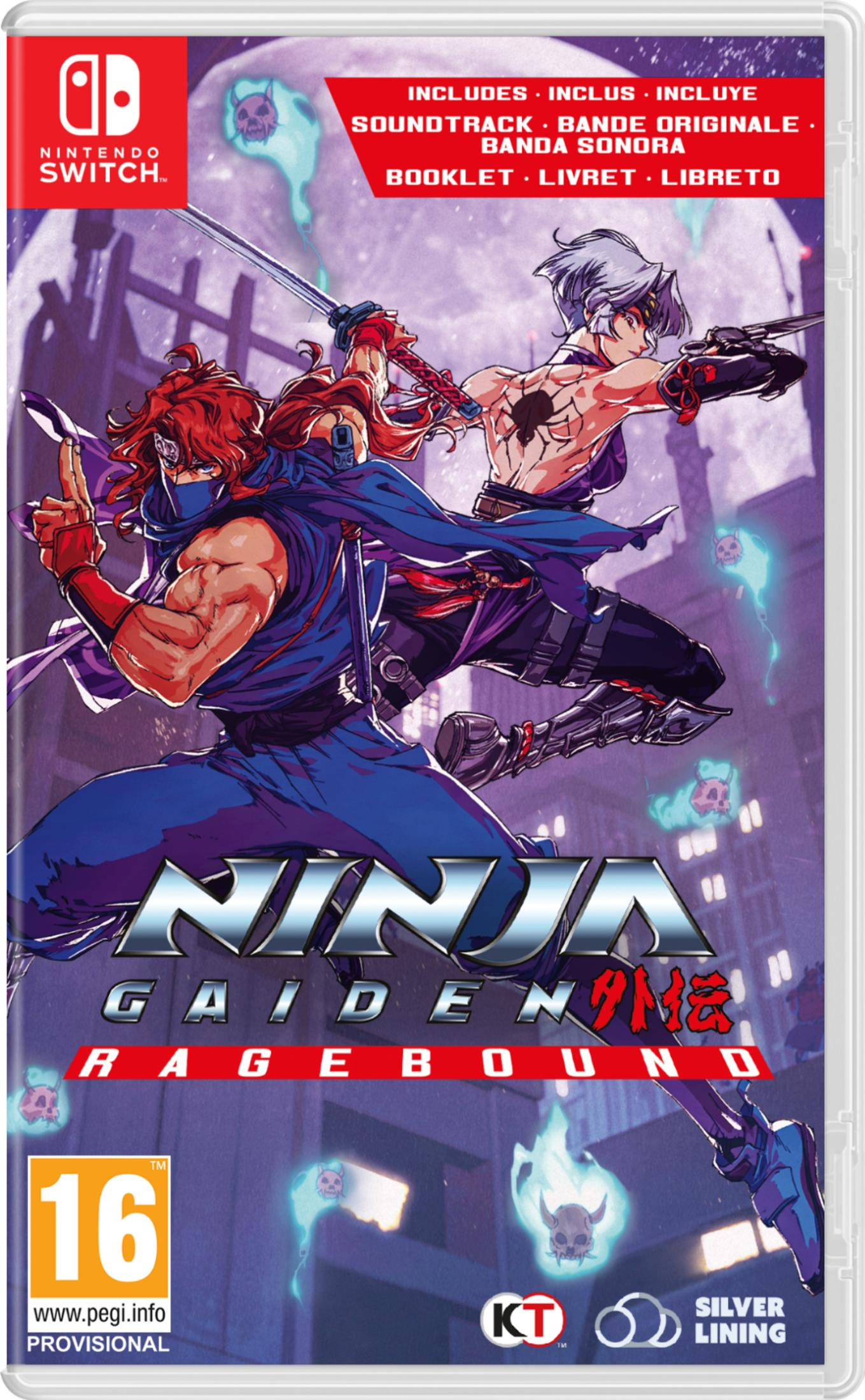 Copertina di Ninja Gaiden: Rage Bound per Nintendo Switch con due ninja.