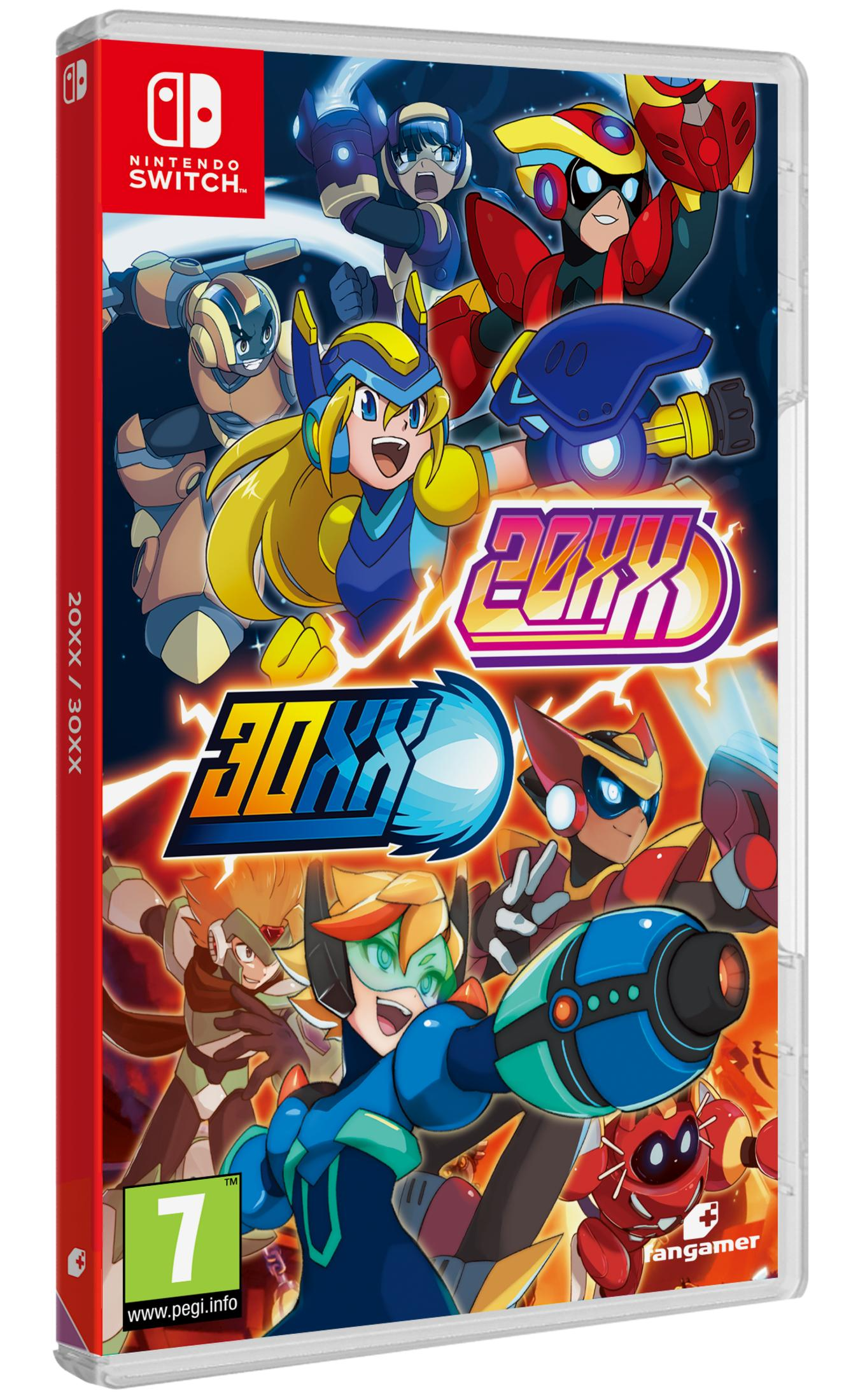 Copertina del gioco con personaggi colorati e logo Nintendo Switch.