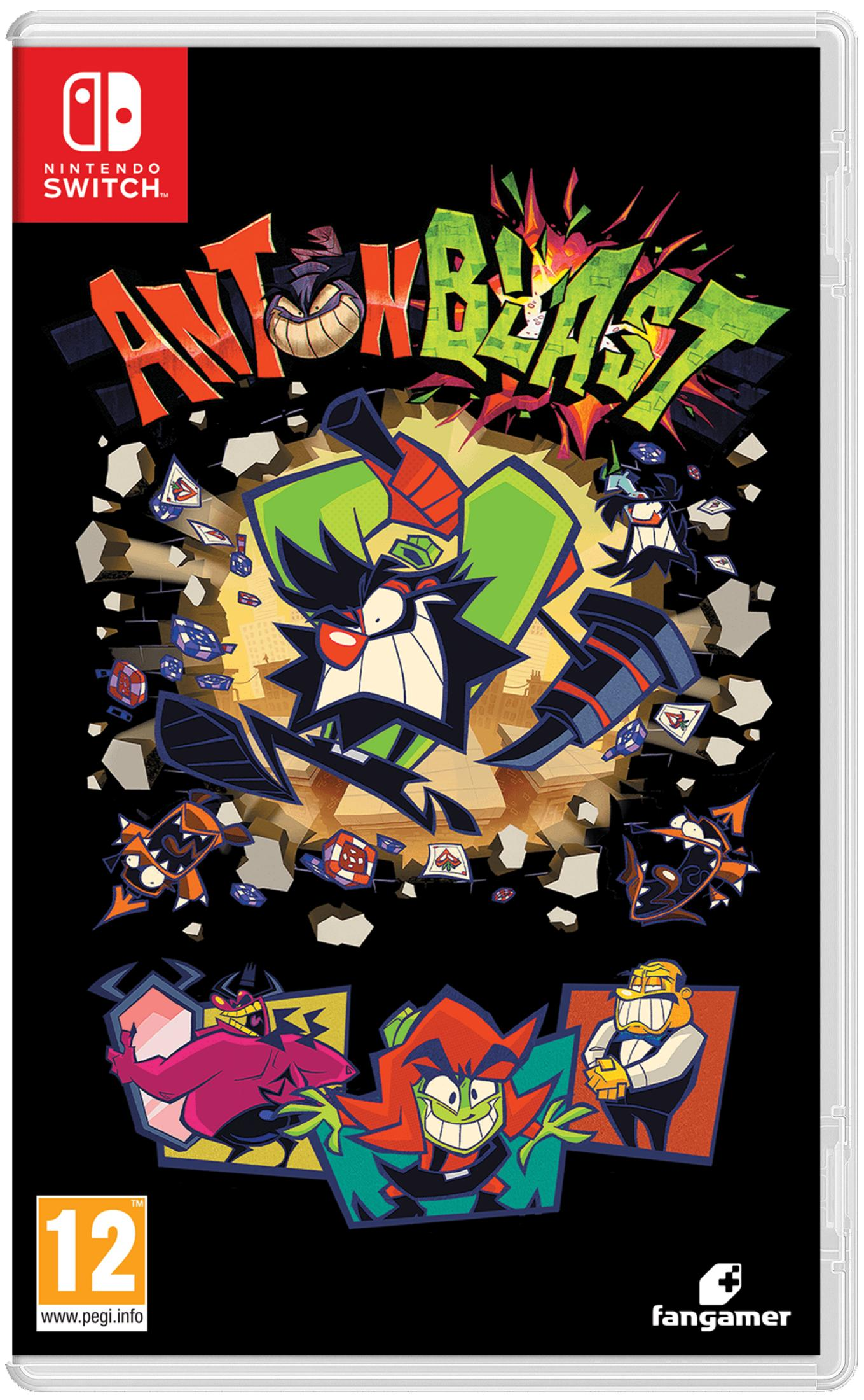Copertina del gioco Nintendo Switch con personaggi dei cartoni animati e il titolo 'Ant Blast'.