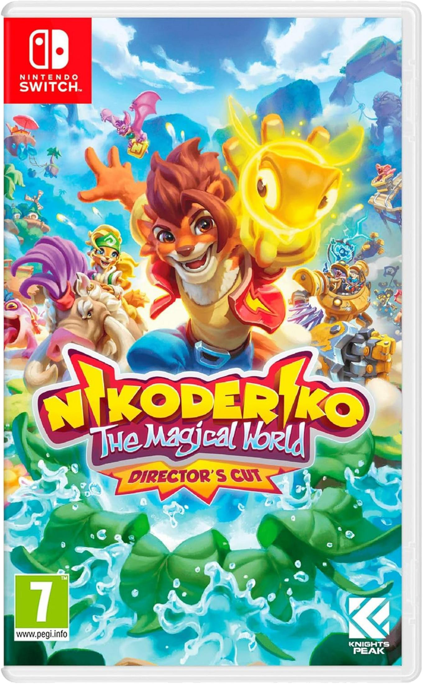 Copertina gioco Nintendo Switch: Nikoderiko, Il Mondo Magico. Una volpe tiene una creatura dorata.