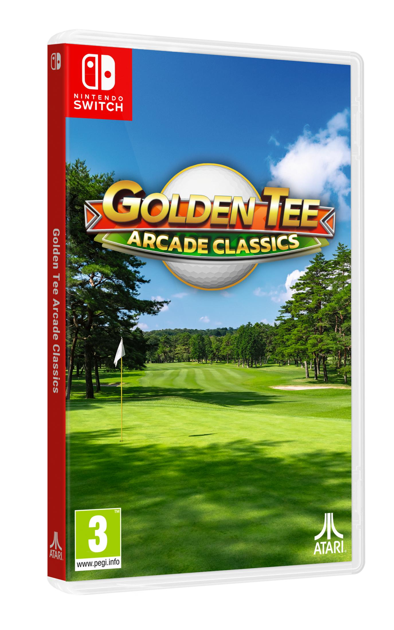 Custodia Nintendo Switch: Golden Tee Arcade Classics, scena campo da golf.