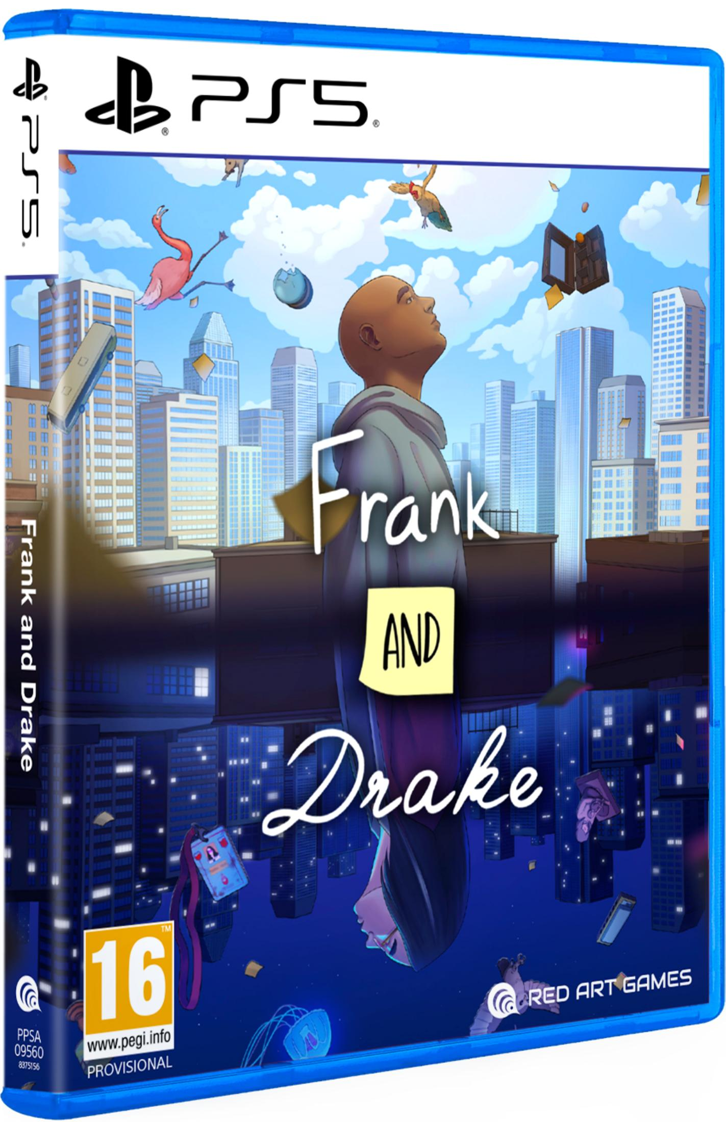 Un uomo guarda una città. Copertina gioco PS5 'Frank and Drake'.