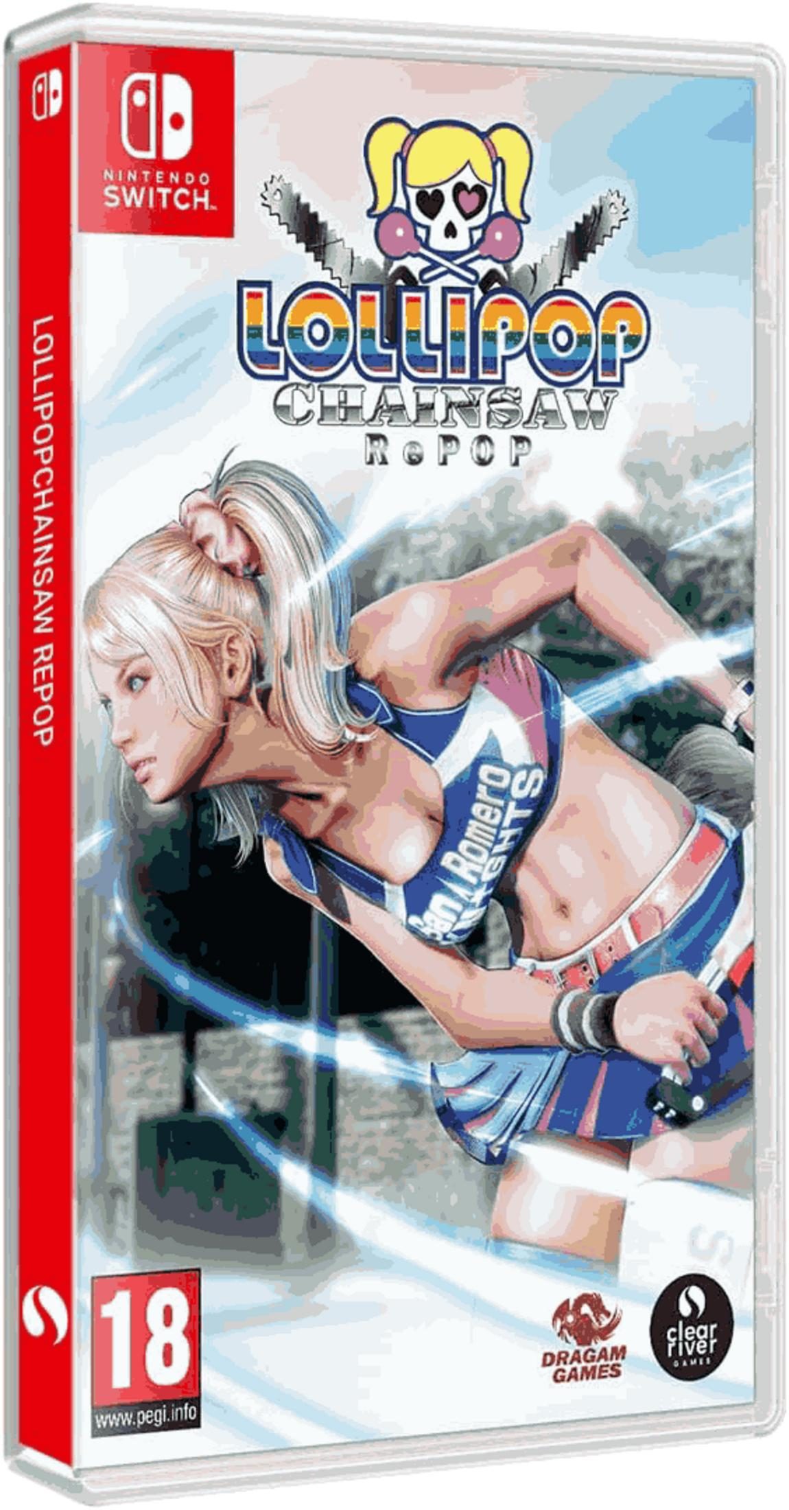 Caja del juego de Nintendo Switch para Lollipop Chainsaw RePOP, con Juliet Starling.