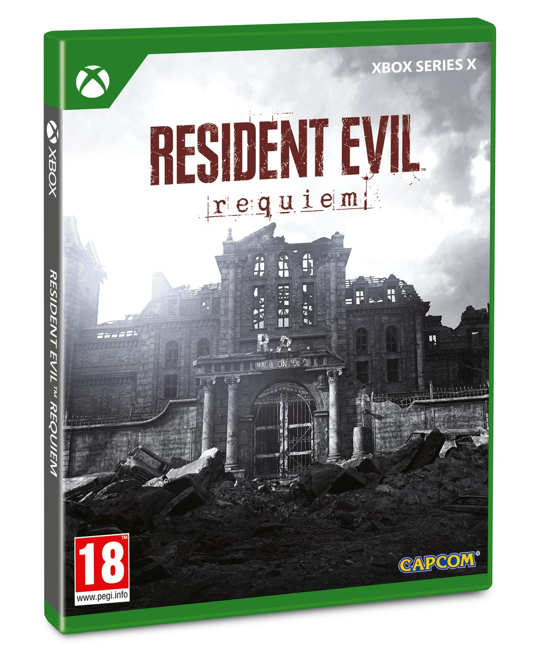 Copertina del gioco Resident Evil Village per Xbox Series X, con rovine.