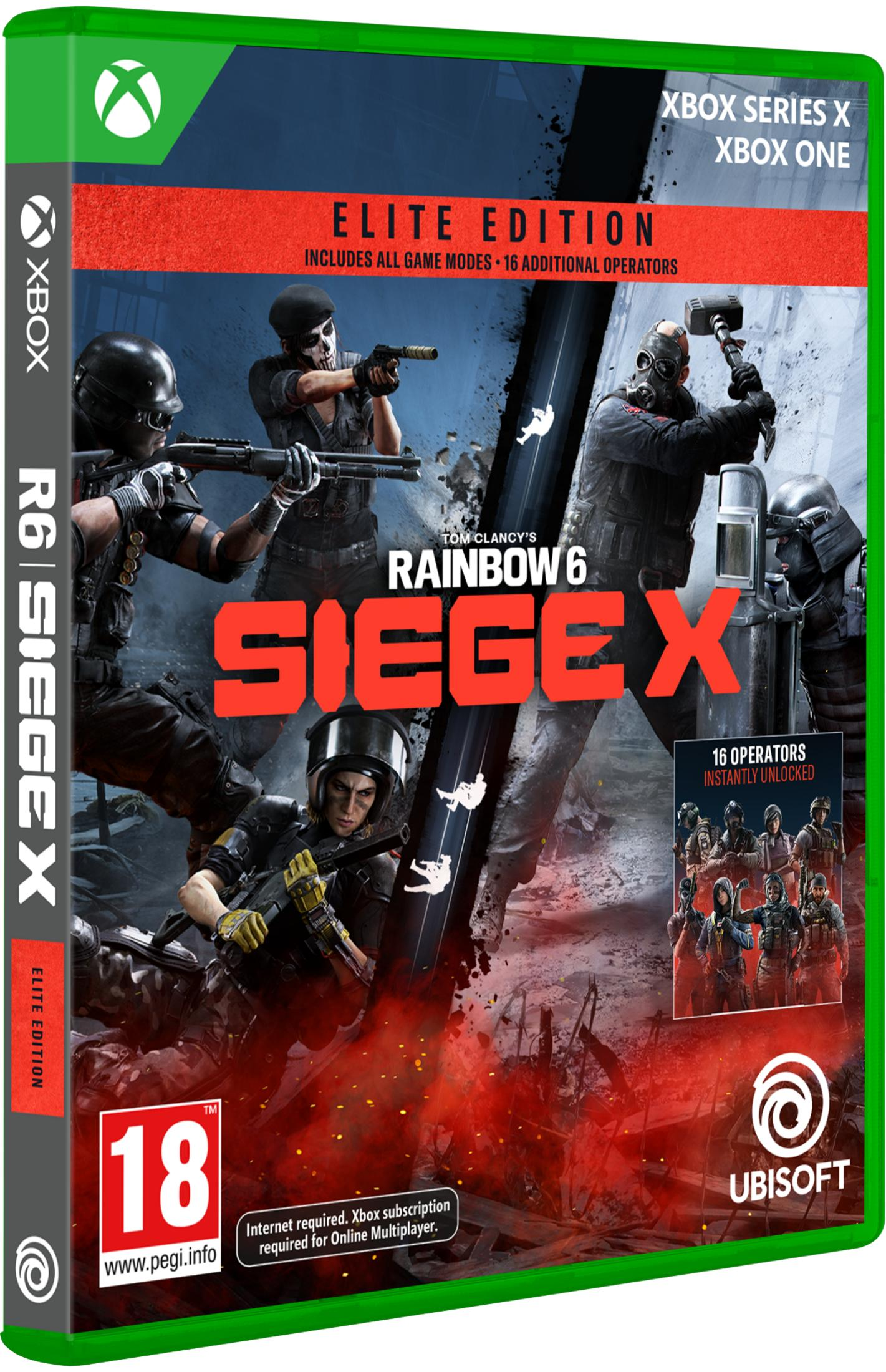 Copertina Elite Edition Xbox: Soldati con armi, titolo e rating 18+.