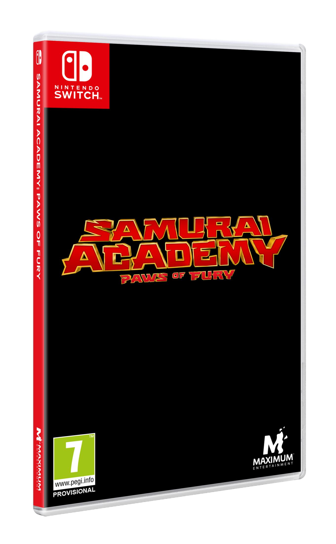 Gioco Nintendo Switch "Samurai Academy: Paws of Fury" con classificazione PEGI 7.