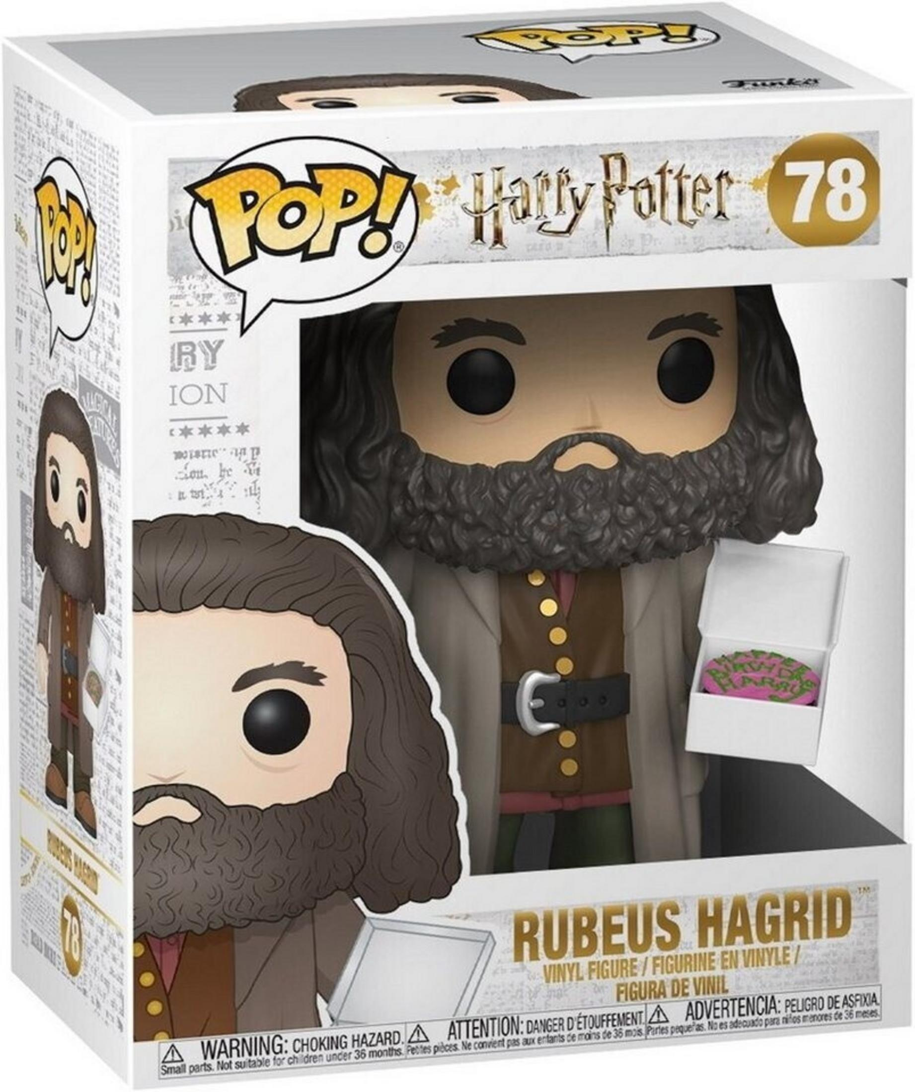 Action figure Funko Pop Harry Potter Rubeus Hagrid con torta di compleanno.