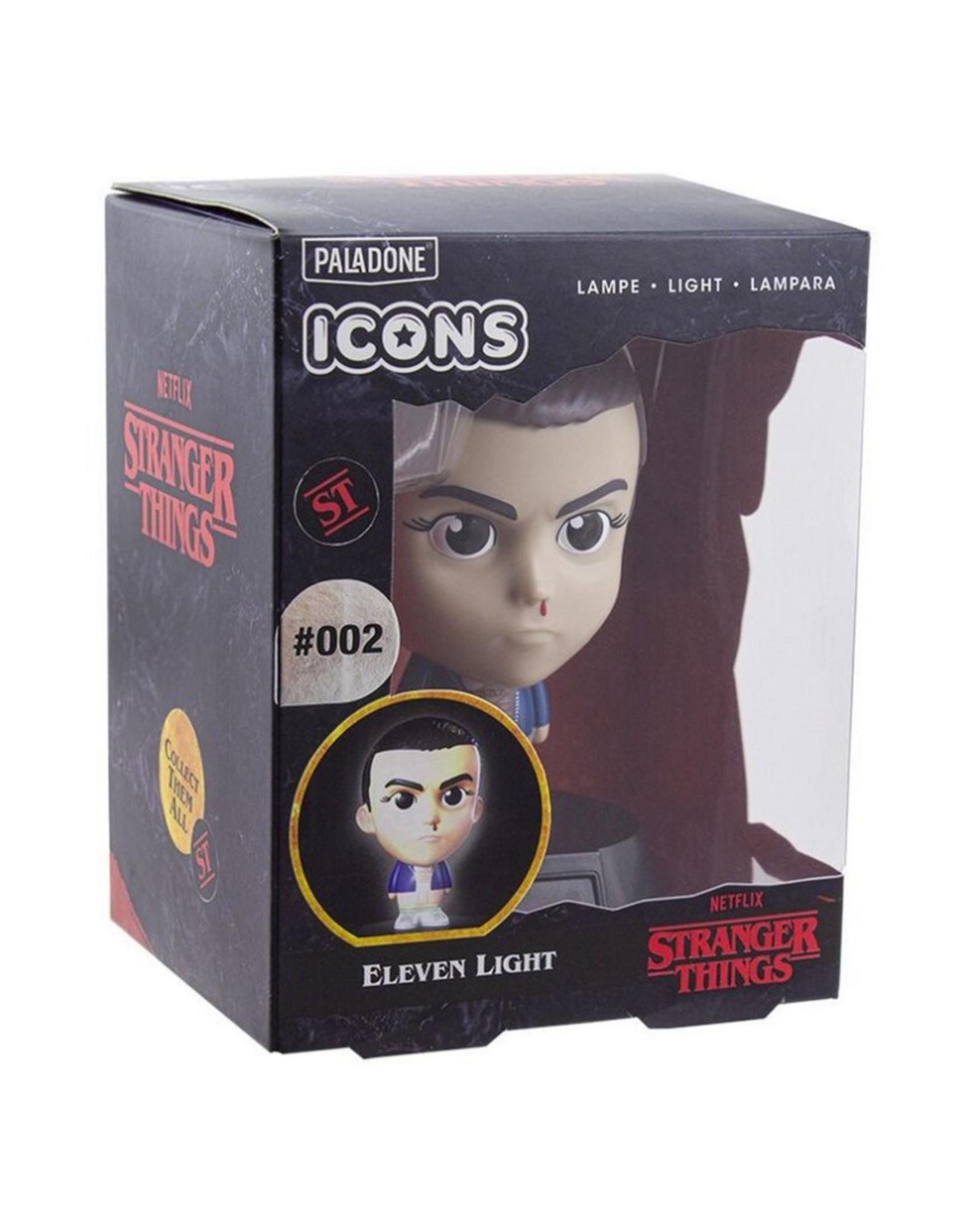 Embalaje de una figura de Eleven Light de Stranger Things de Paladone.