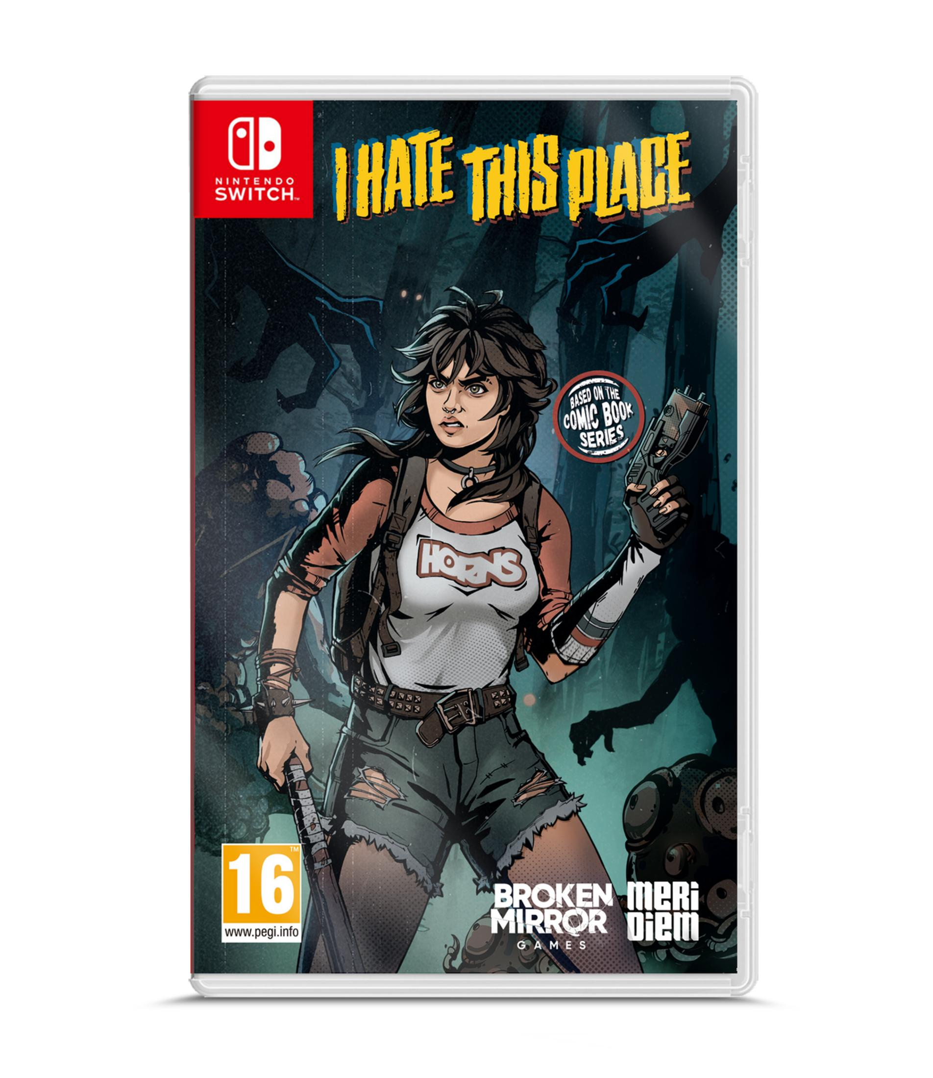 La copertina di un gioco mostra una donna con una pistola in un ambiente buio.