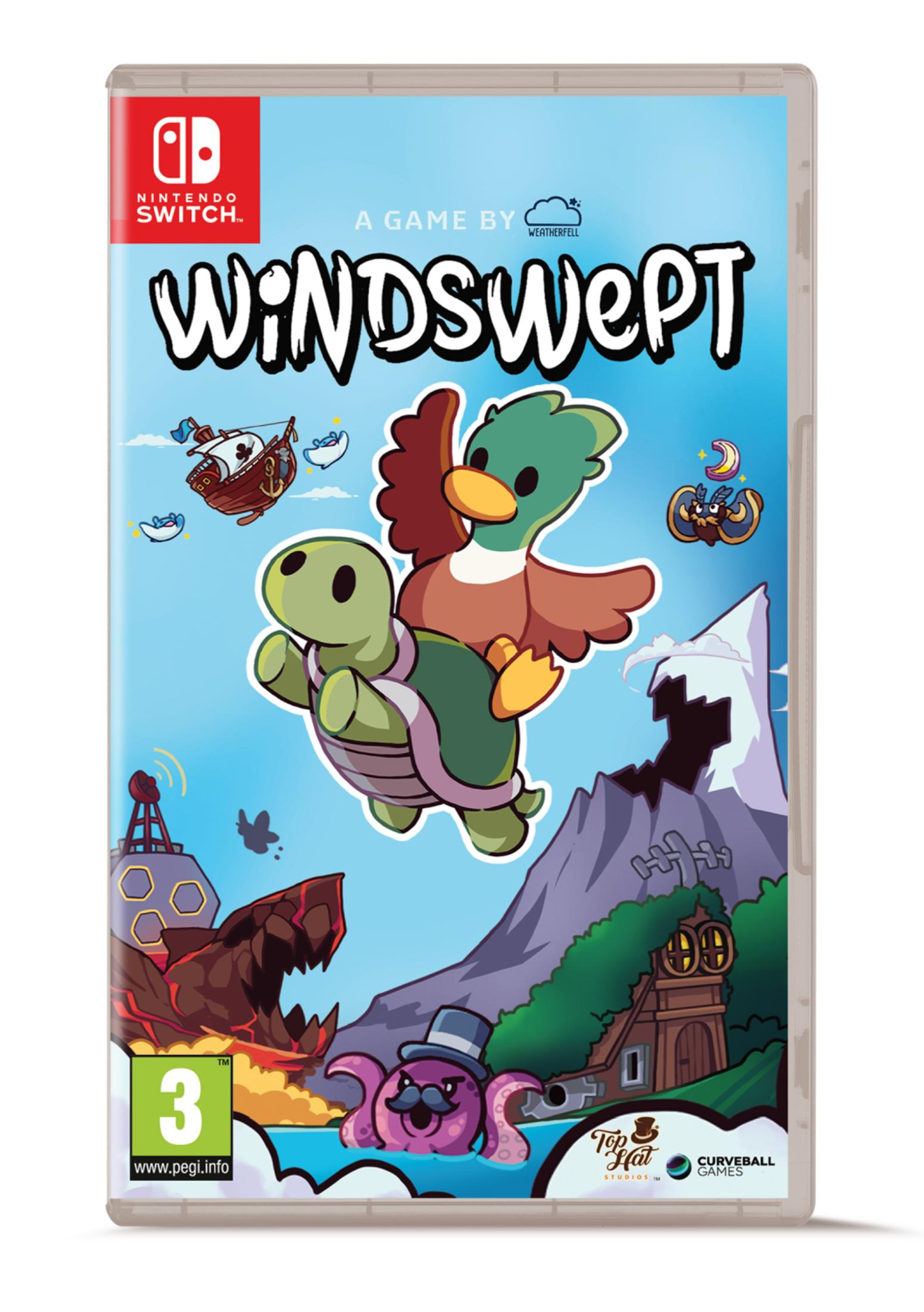 La copertina di un gioco mostra una tartaruga cavalcata da un'anatra, davanti a un paesaggio montano.