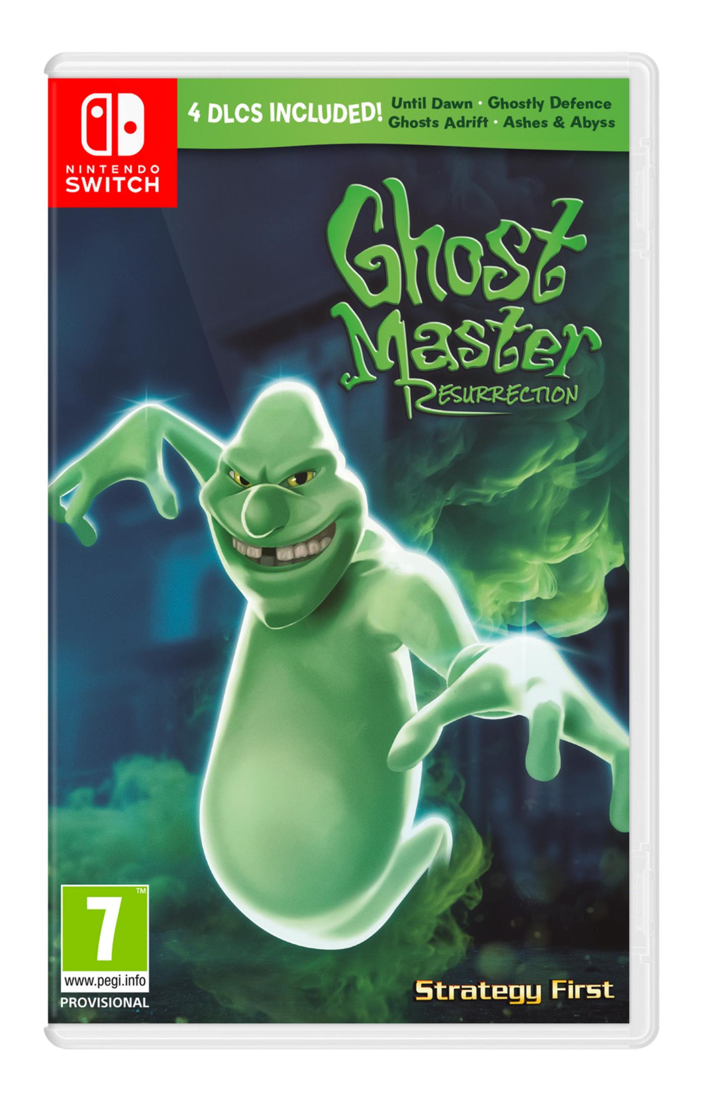 Copertina del gioco Nintendo Switch con un fantasma verde che tende le braccia.